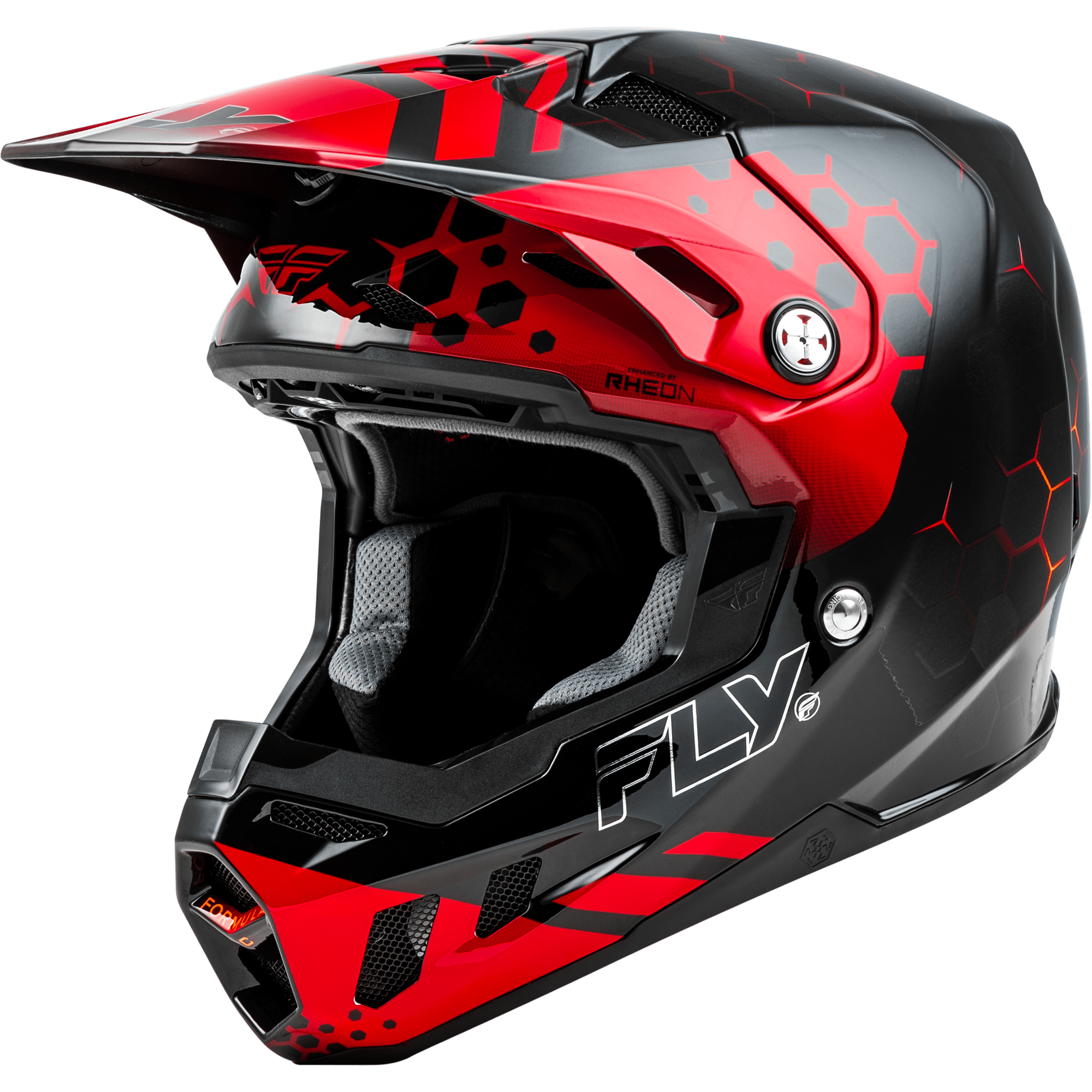 FLY RACING FORMULA CC TEKTONIC HELMET BLACK/RED/ORANGE XS