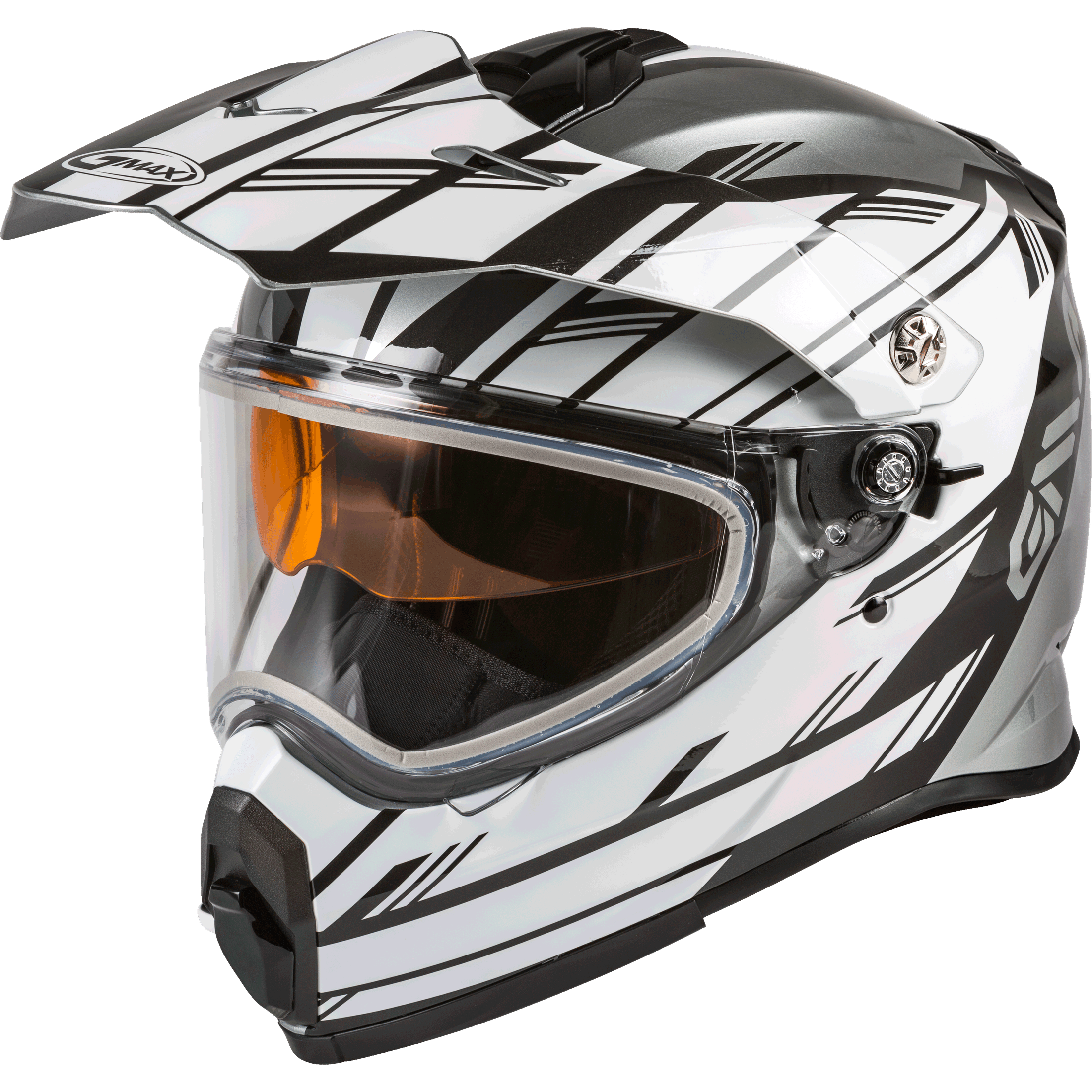 GMAX AT-21S ADVENTURE EPIC SNOW HELMET SILVER/WHITE/BLACK XS