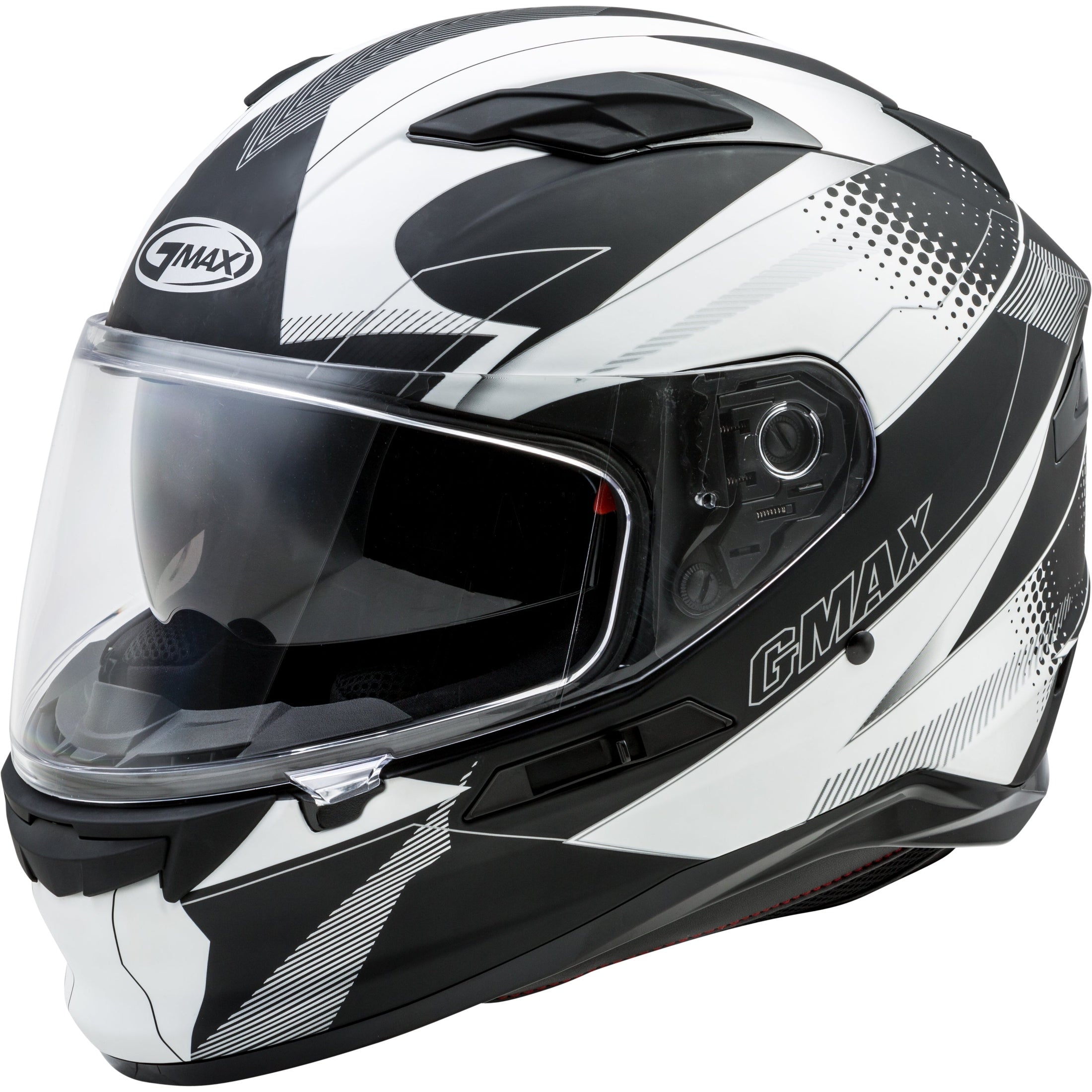 GMAX FF-98 FULL-FACE APEX HELMET MATTE BLACK/WHITE XL