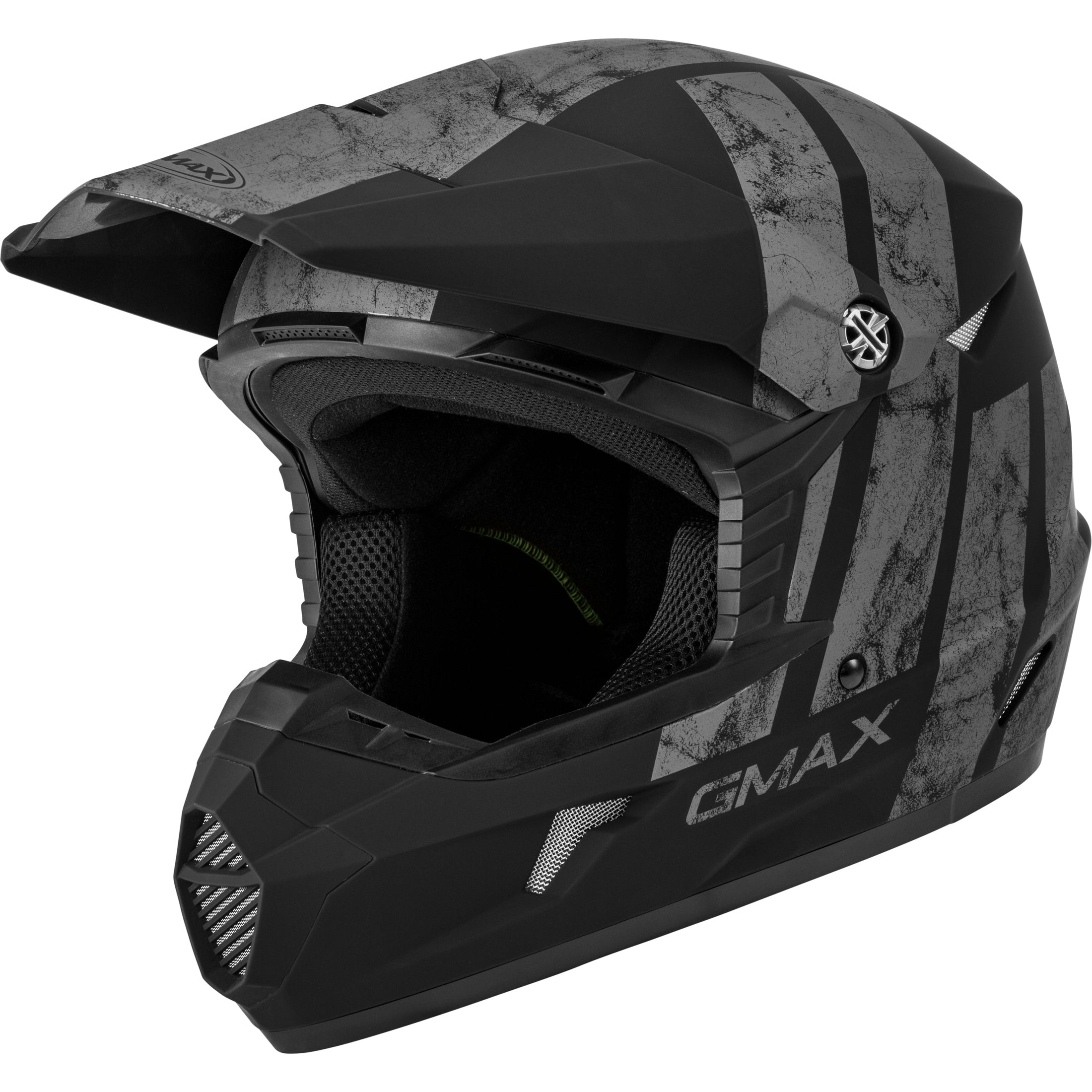 GMAX YOUTH MX-46Y OFF-ROAD DOMINANT HELMET MATTE BLACK/GREY YS