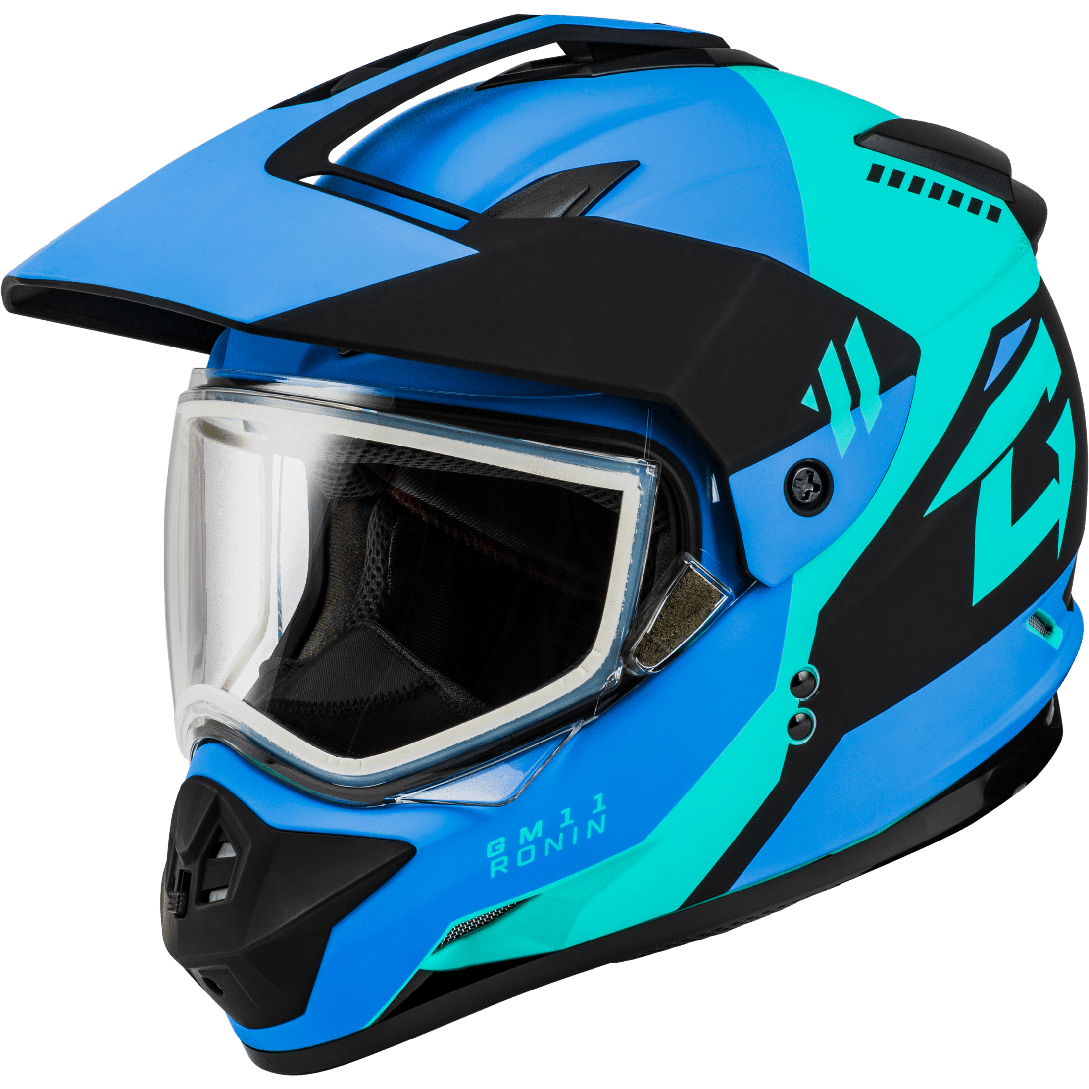 GMAX GM-11 RONIN HELMET MATTE BLACK/BLUE 2X