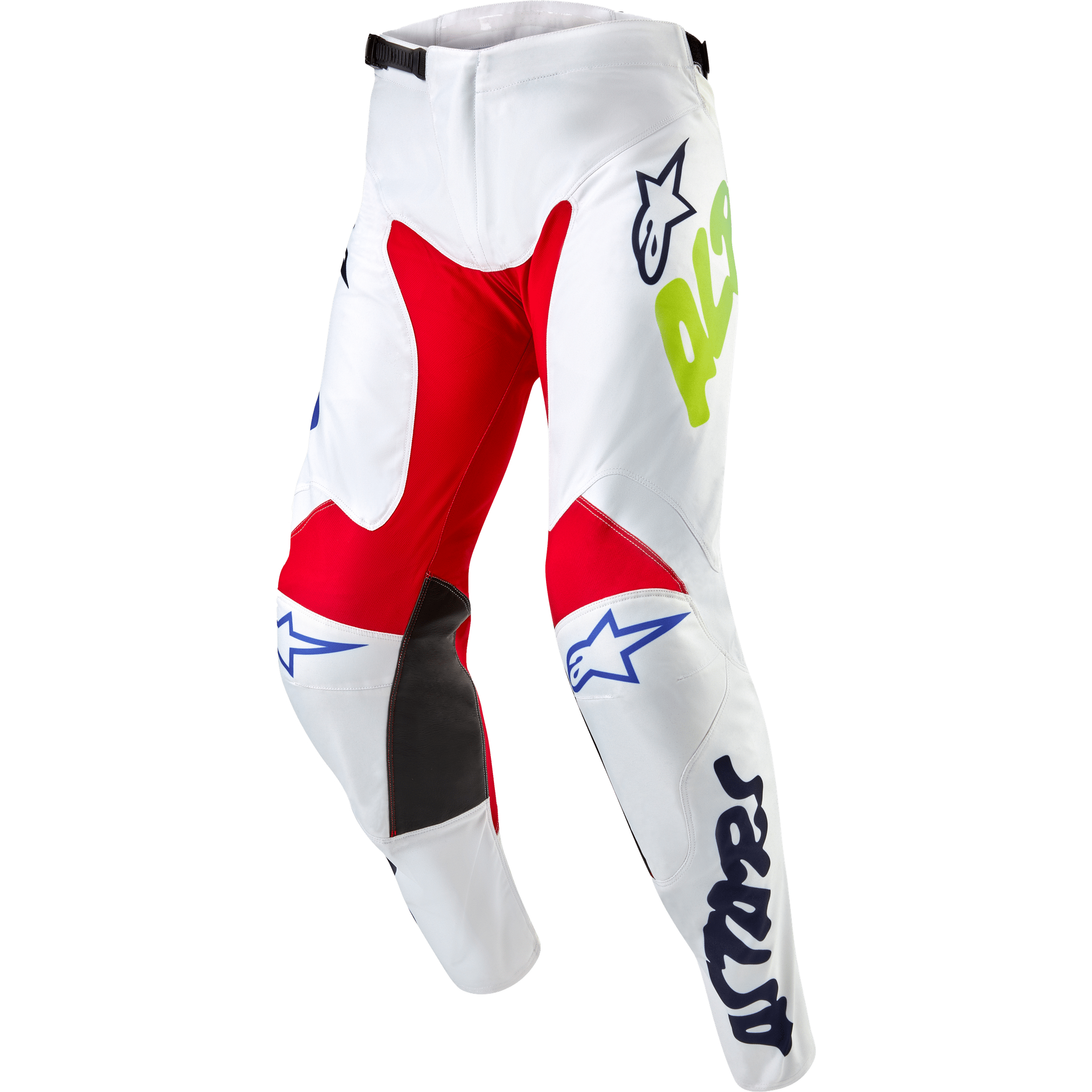ALPINESTARS RACER HANA PANTS WHITE/MULTICOLOR SZ 36