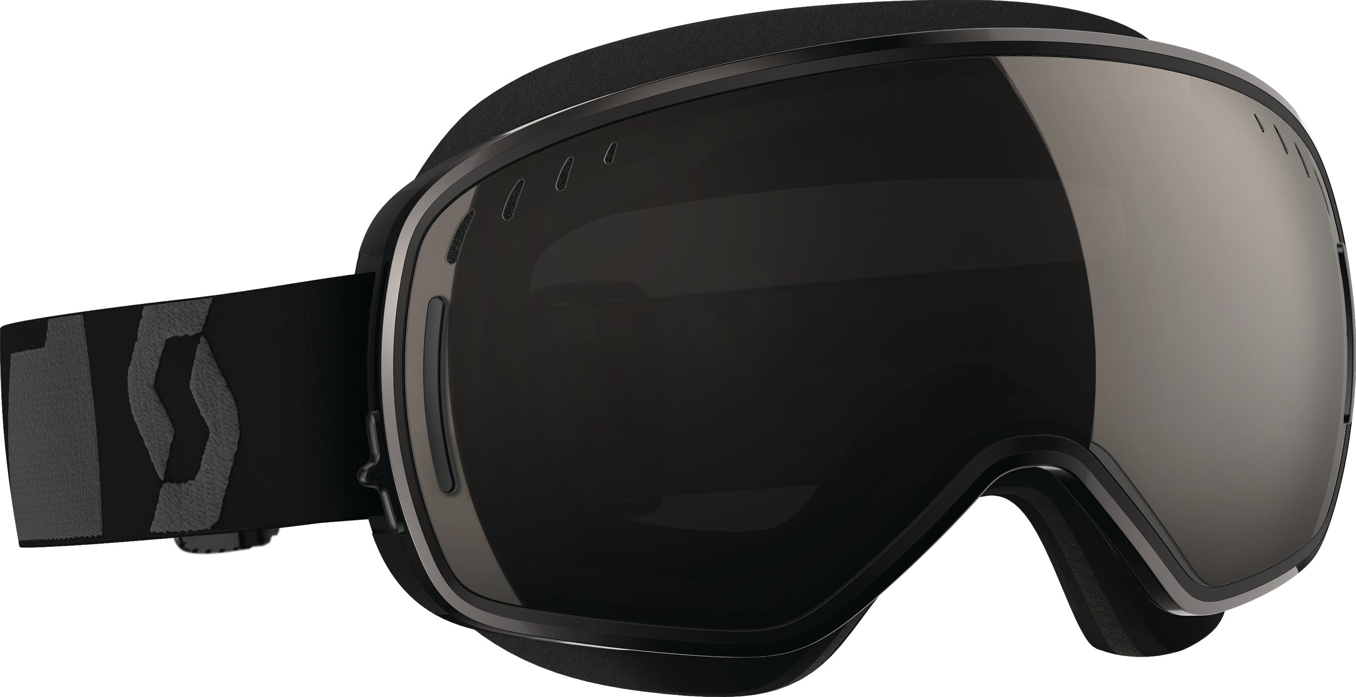 SCOTT LCG SNO-X GOGGLE W/MASK BLACK SOLAR/BLACK CHROME