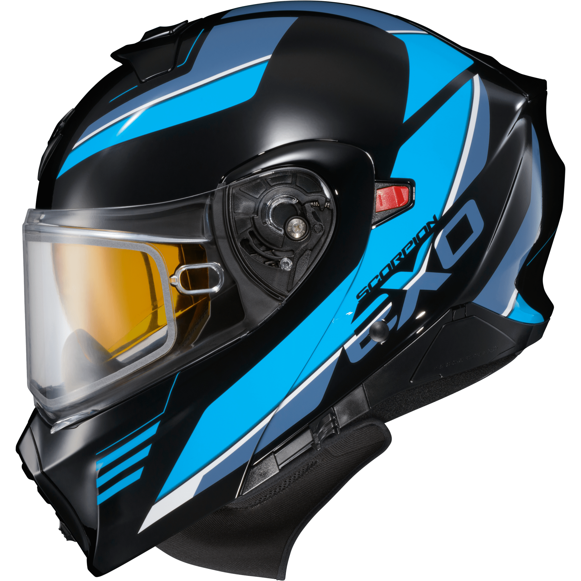 SCORPION EXO EXO-GT930 COLD WEATHER HELMET MODULUS BLK/BLU LG (DUAL PANE)