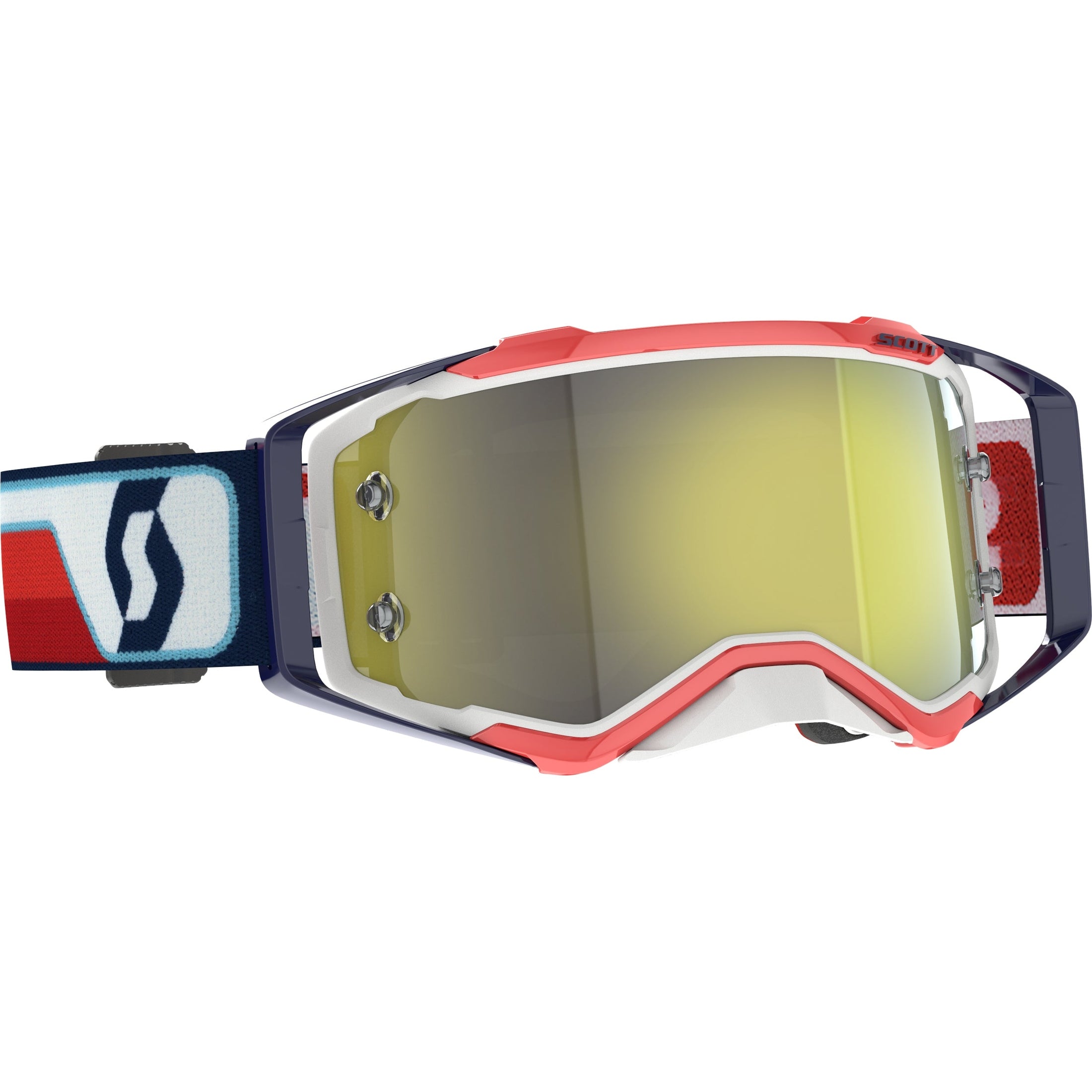 SCOTT PROSPECT GOGGLE RED/WHITE YELLOW CHROME WORKS