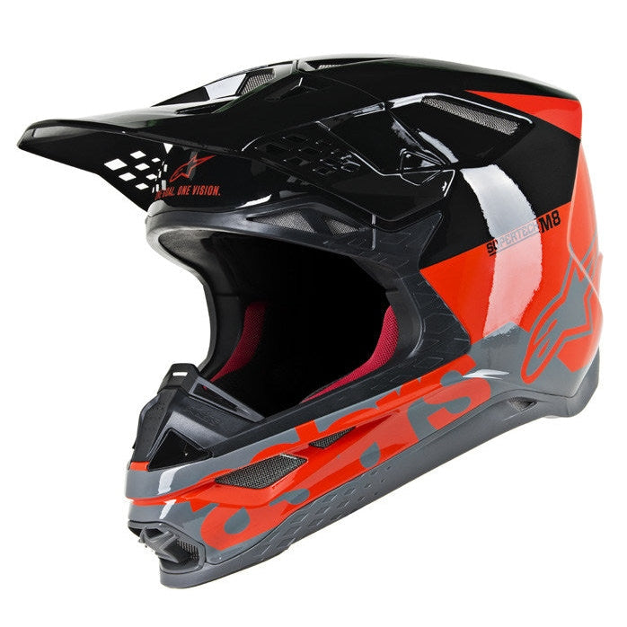 ALPINESTARS S.TECH S-M8 RADIUM HELMET RED/BLACK/GREY SM
