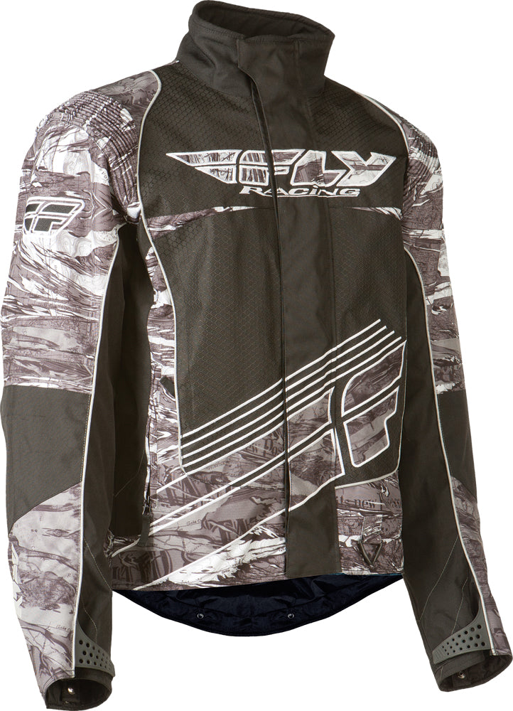 FLY RACING SNX WILD JACKET BLACK/WHITE 2X