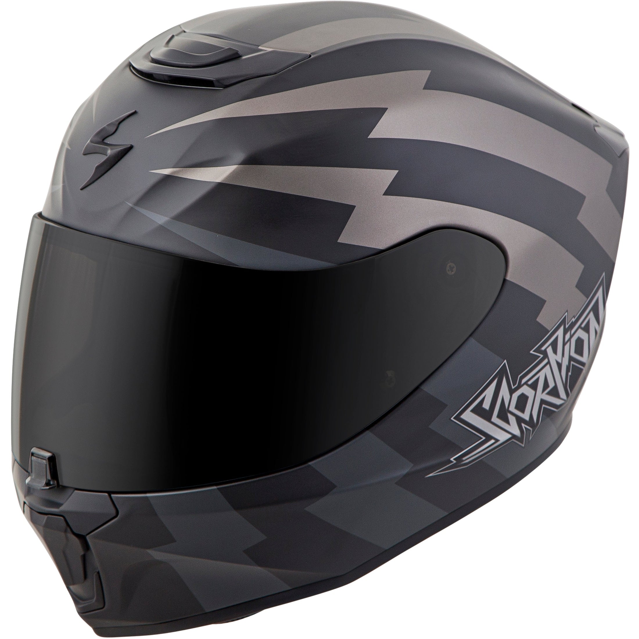 SCORPION EXO EXO-R420 FULL-FACE HELMET TRACKER TITANIUM/BLACK 3X