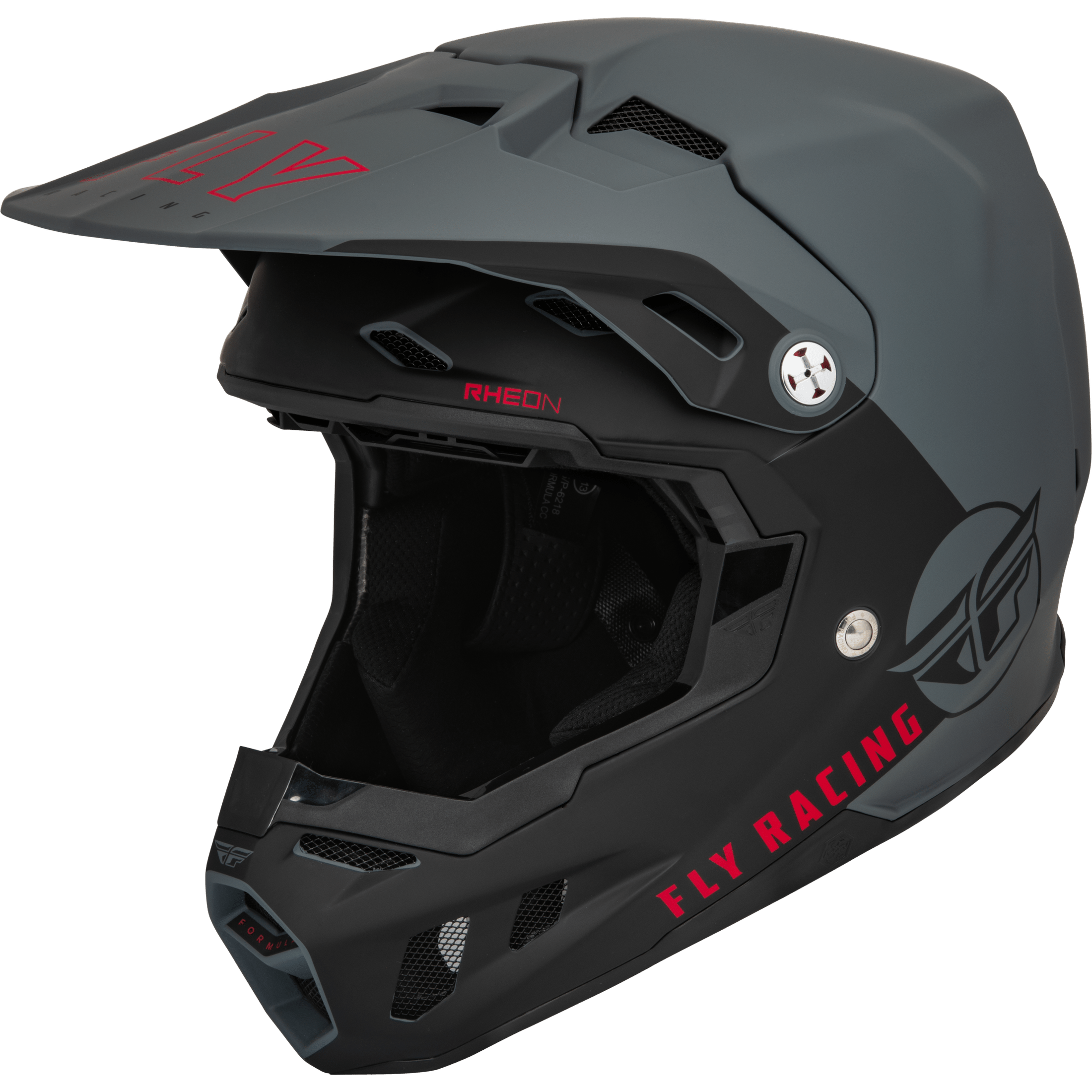 FLY RACING FORMULA CC CENTRUM HELMET MATTE GREY/BLACK SM