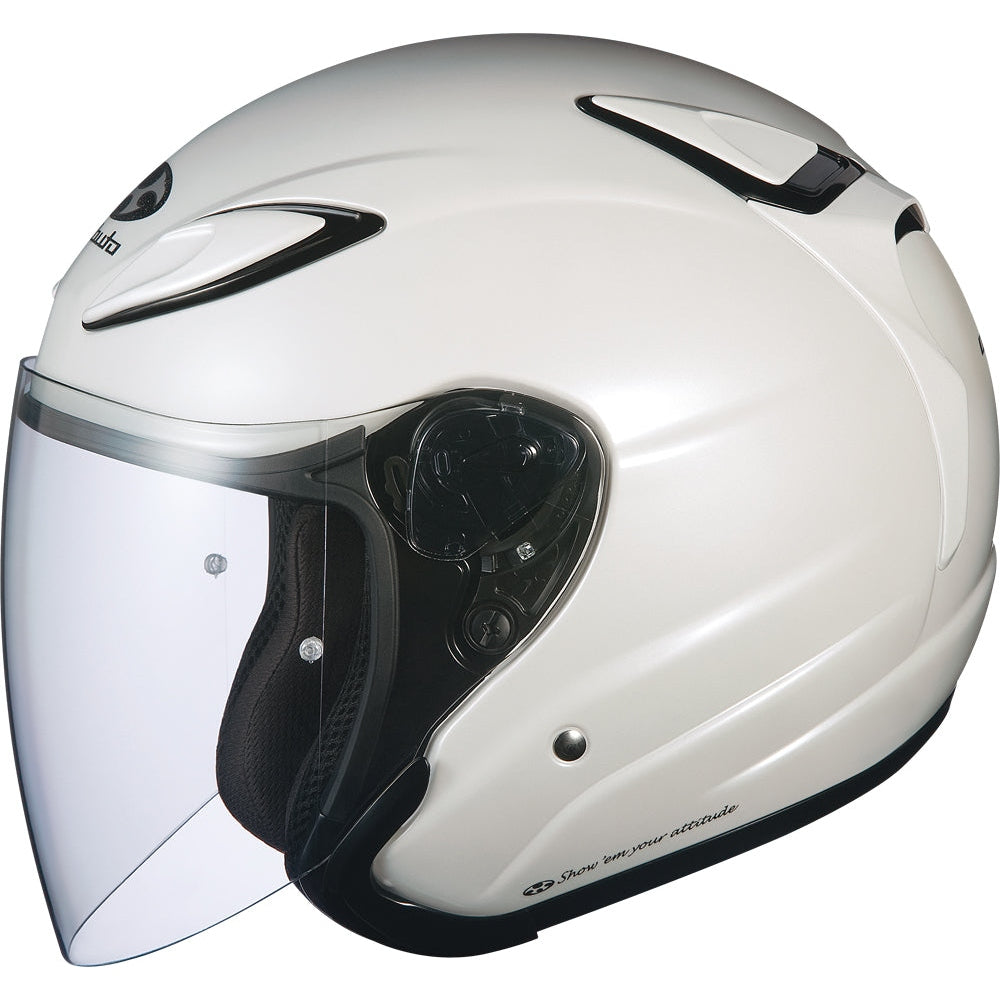 KABUTO AVAND II SOLID HELMET PEARL WHITE S
