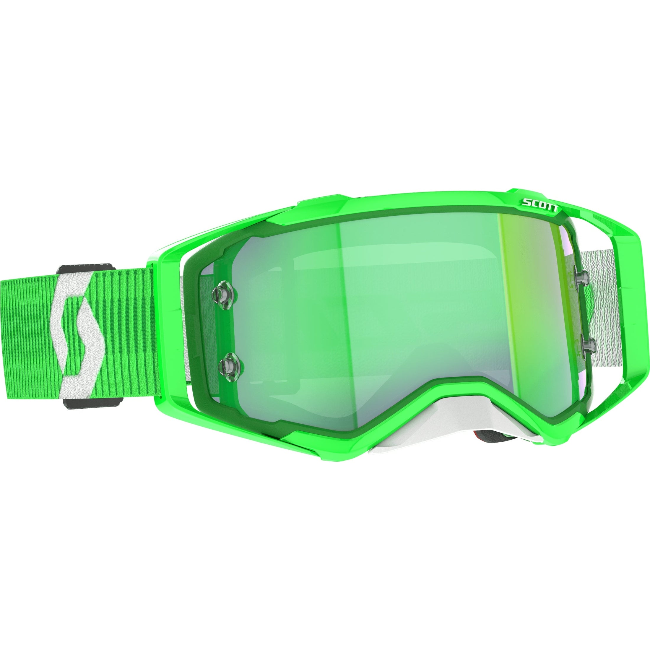 SCOTT PROSPECT GOGGLE GRN/WHT GRN CHROME WORKS