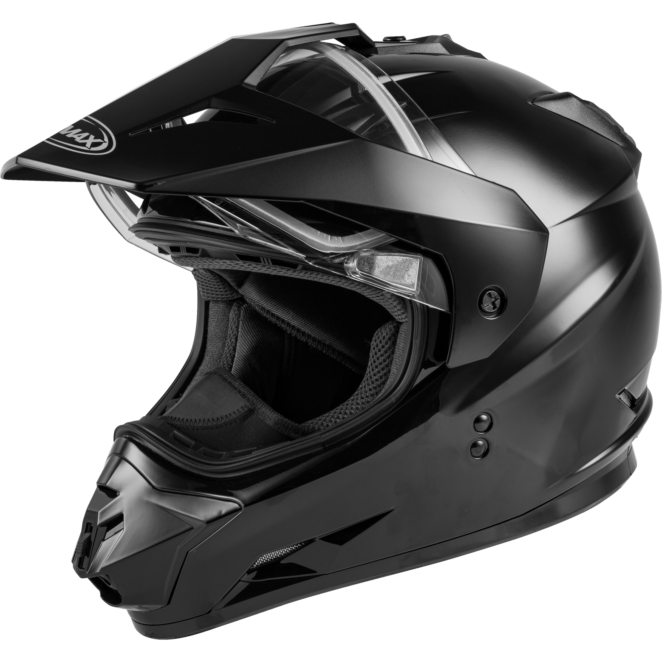 GMAX GM-11S DUAL-SPORT SNOW HELMET BLACK LG