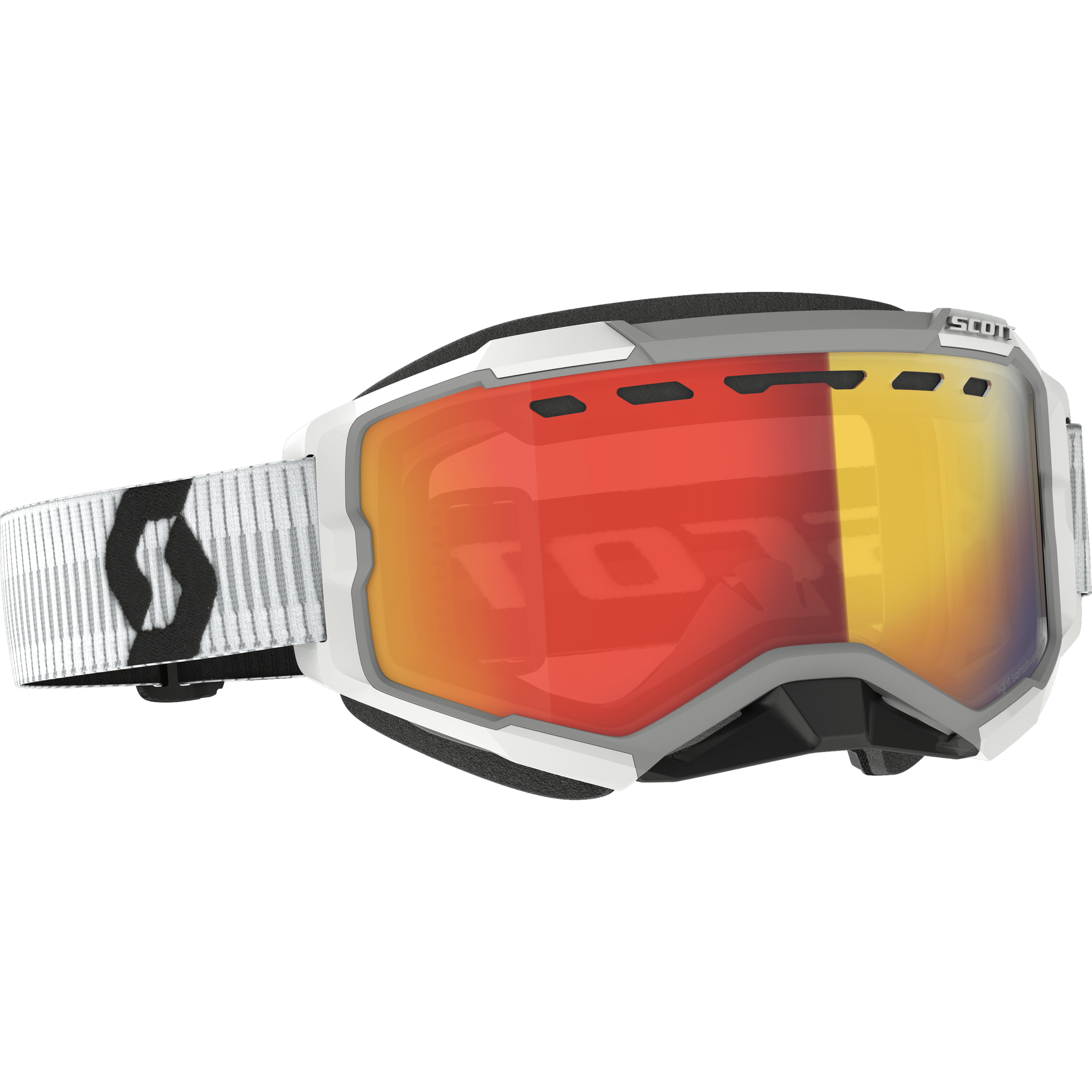 SCOTT FURY GOGGLE SNOW CROSS LS WHITE W/RED CHROME