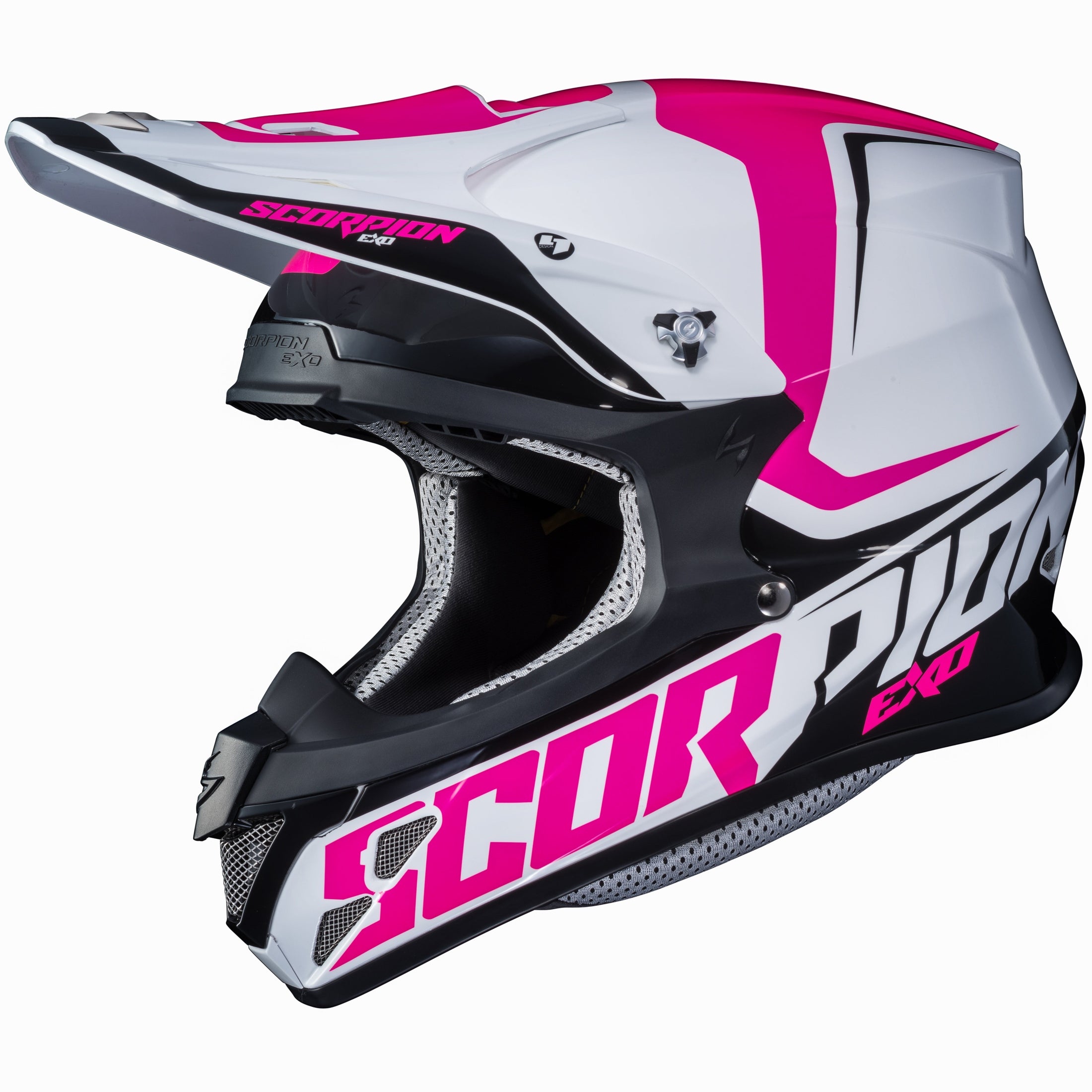 SCORPION EXO VX-R70 OFF-ROAD HELMET OZARK PINK/WHITE MD