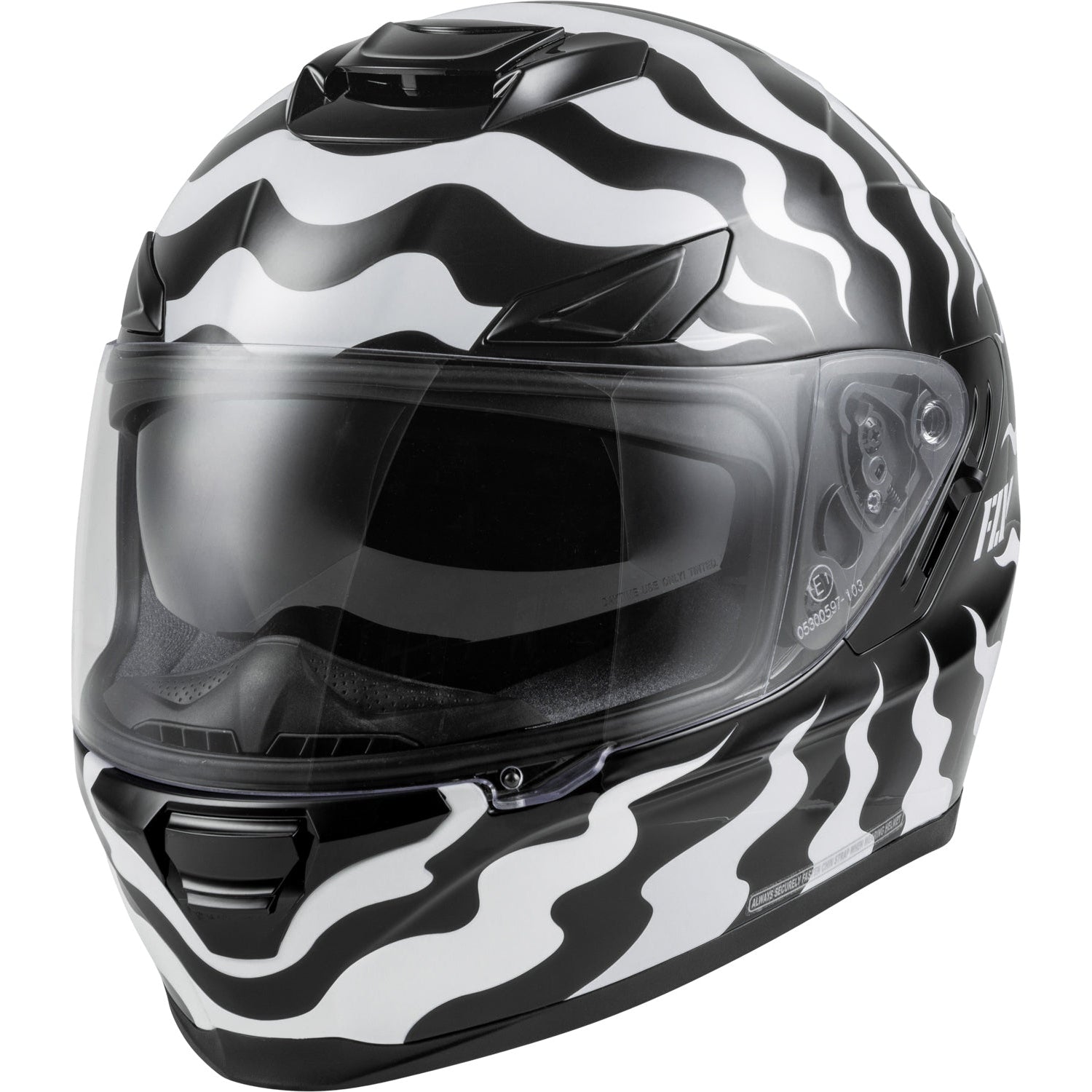 FLY RACING SENTINEL VENOM HELMET WHITE/BLACK MD