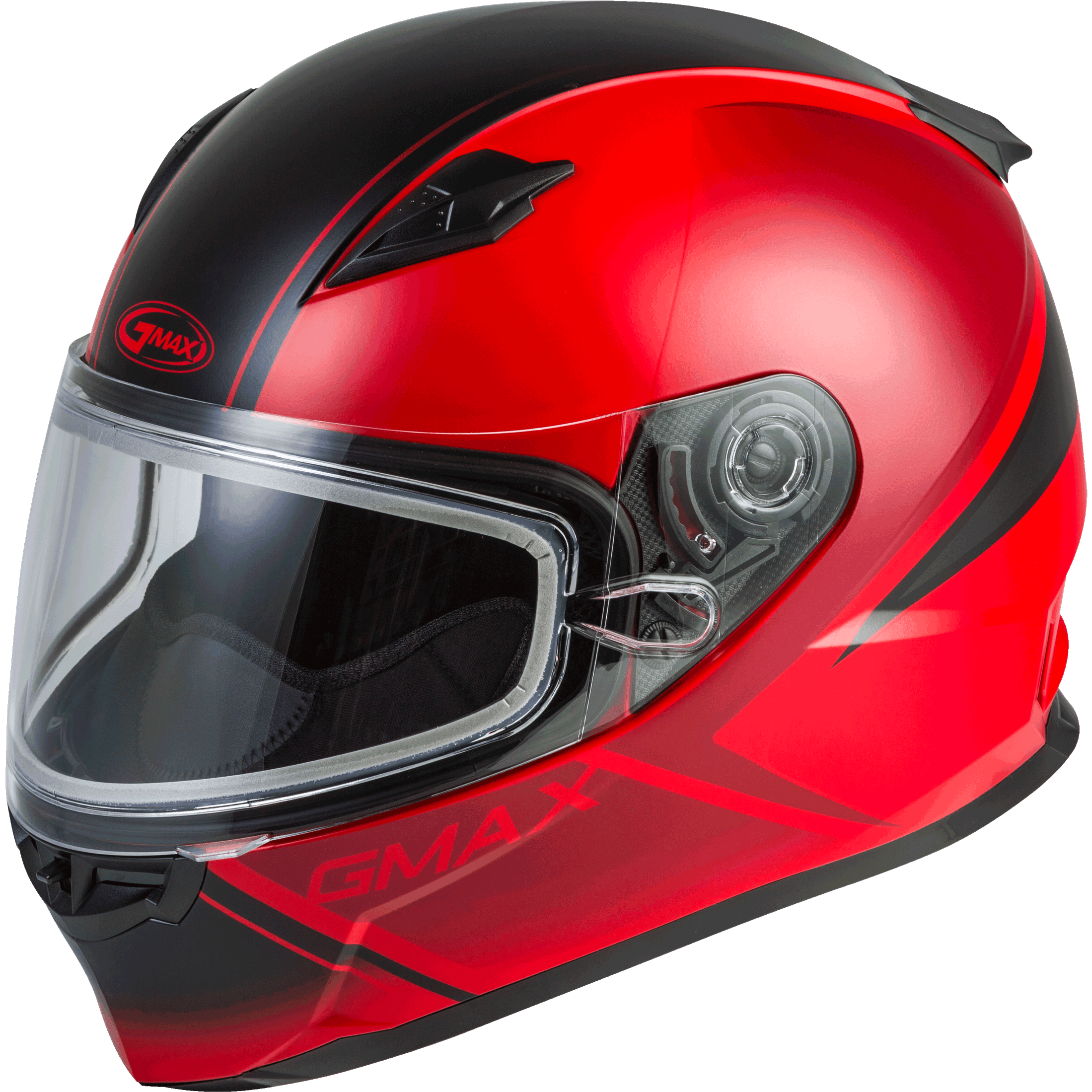 GMAX YOUTH GM-49Y HAIL SNOW HELMET MATTE RED/BLACK YS