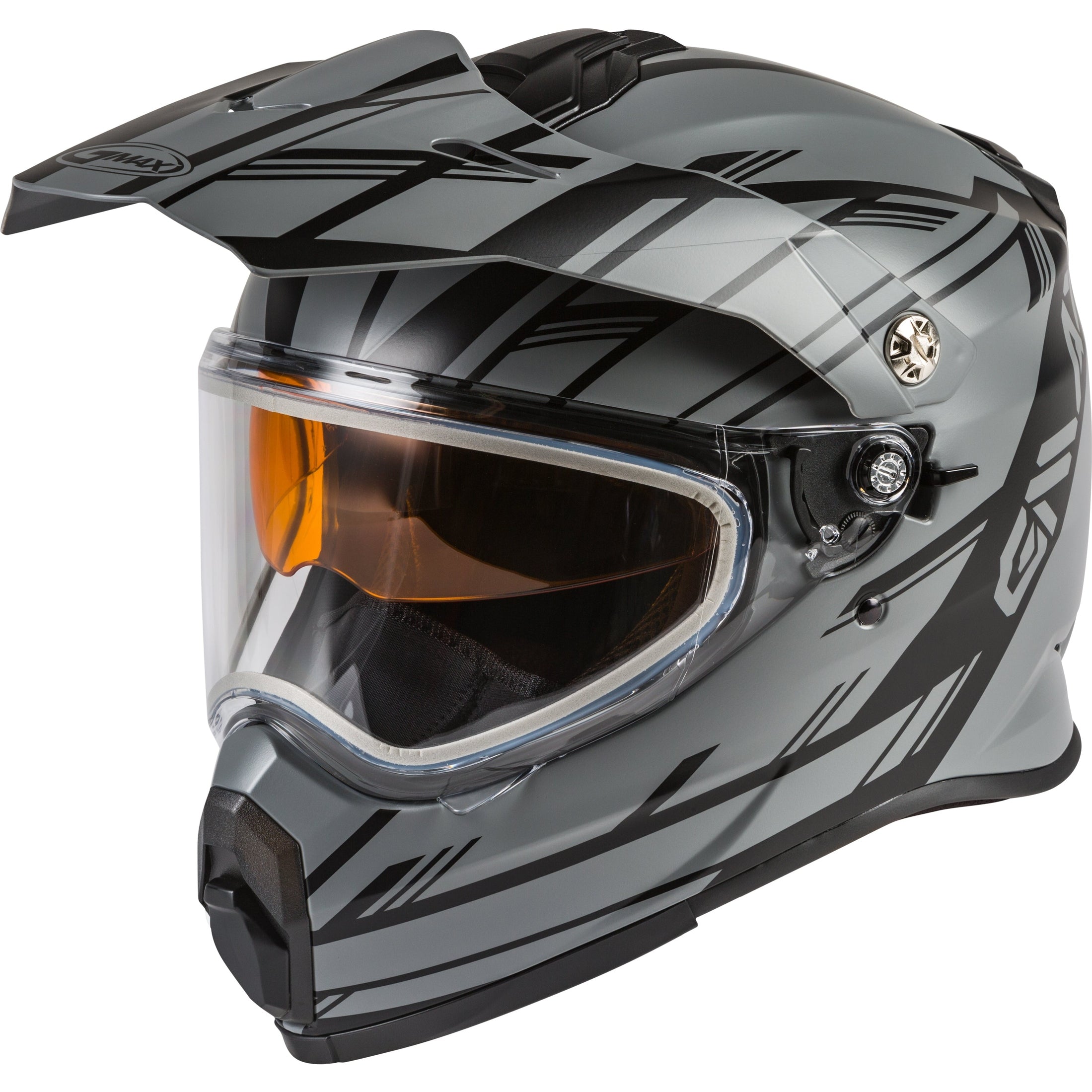 GMAX YOUTH AT-21Y EPIC SNOW HELMET MATTE GREY/BLACK YM