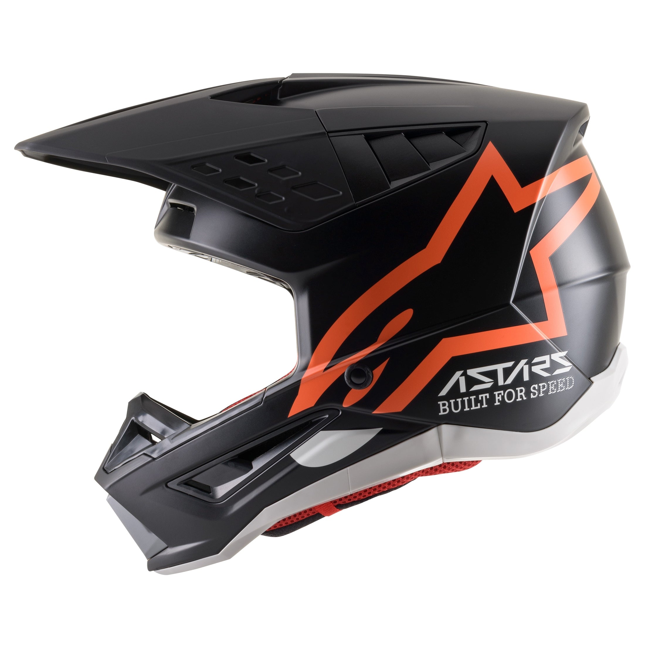 ALPINESTARS S-M5 COMPASS HELMET MATTE BLACK/ORANGE FLUO SM