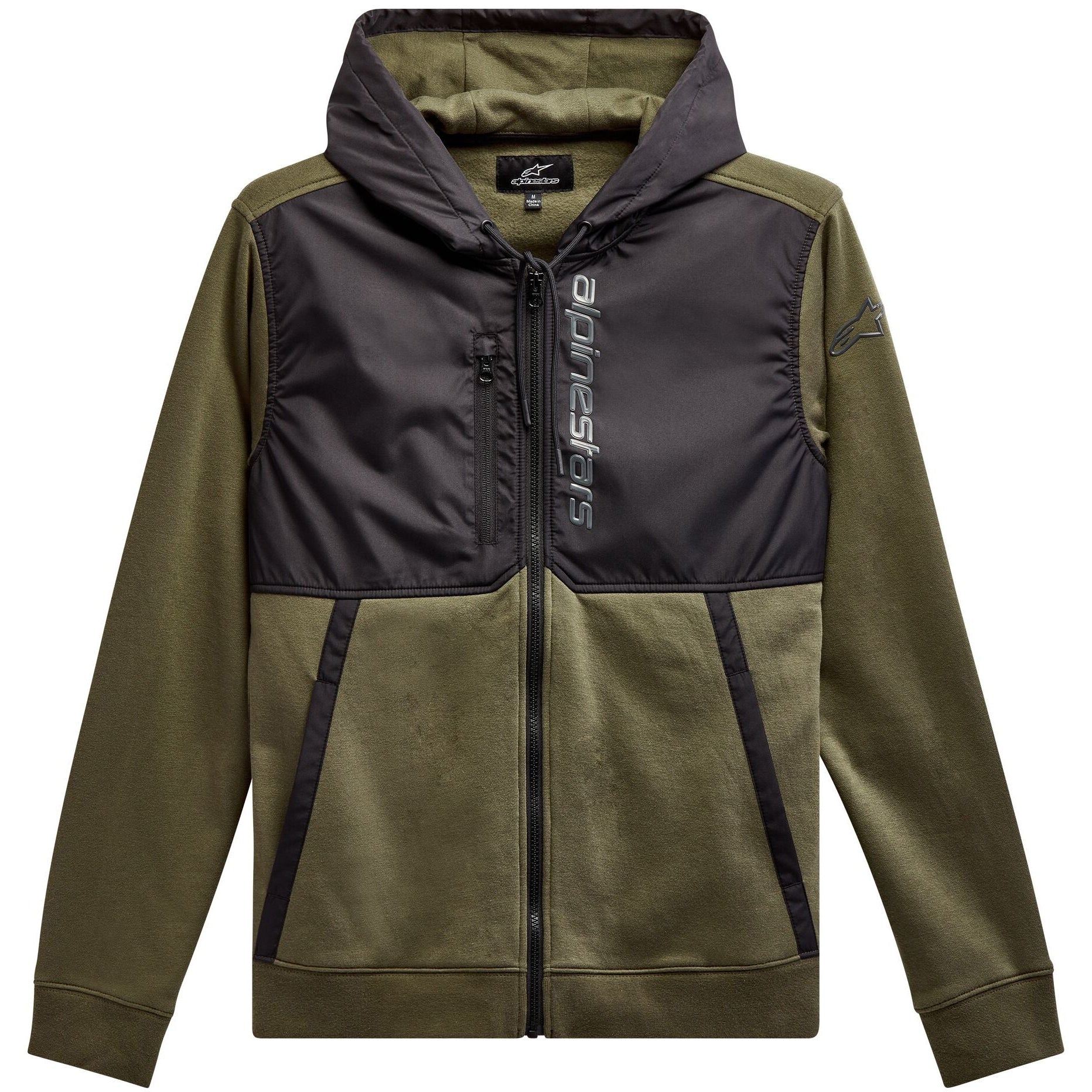 ALPINESTARS ALIGNED HOODIE MILITARY/BLACK 2X