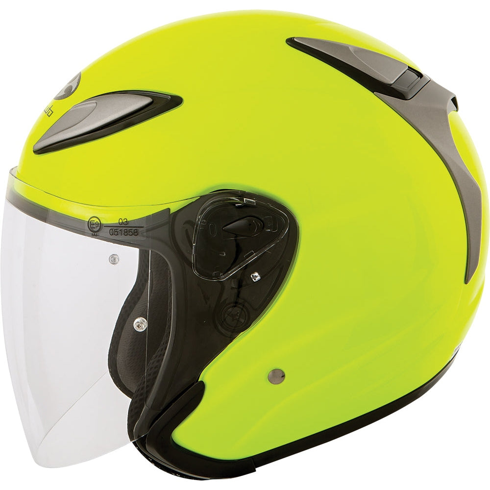 KABUTO AVAND II SOLID HELMET FLASH YELLOW L