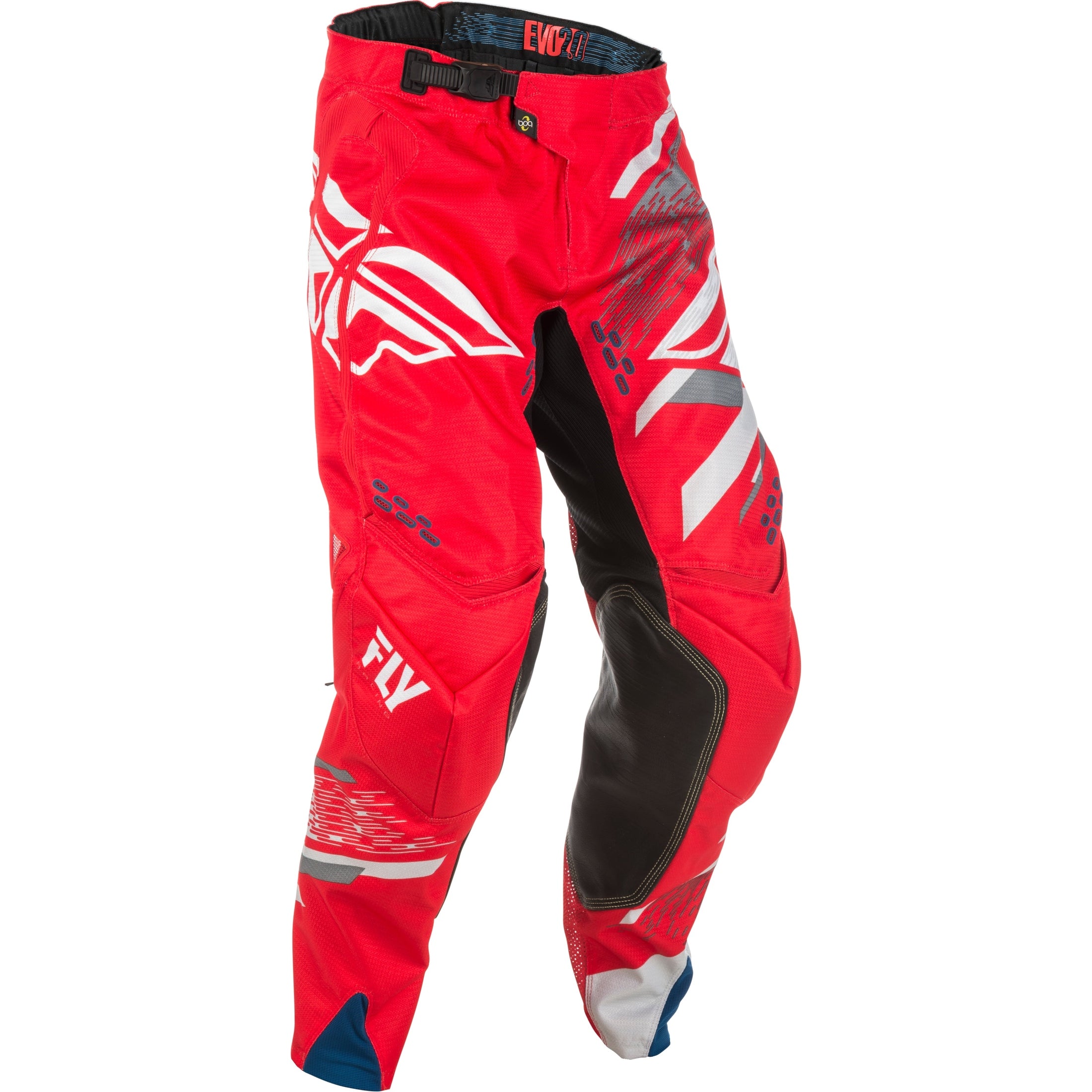 FLY RACING EVOLUTION 2.0 PANTS RED/GREY/WHITE SZ 38