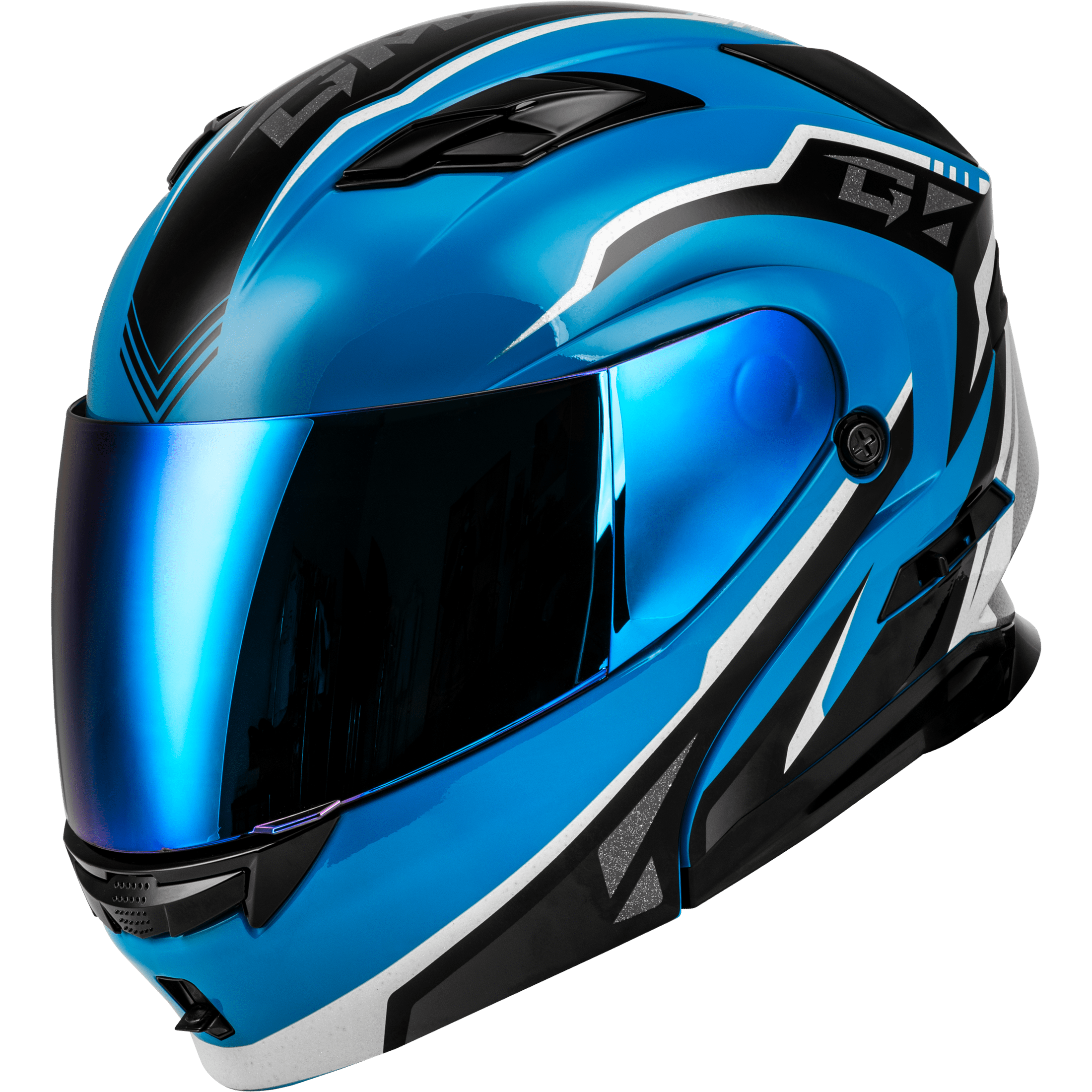 GMAX MD-01 VOLTA HELMET BLUE/BLACK METALLIC 3X