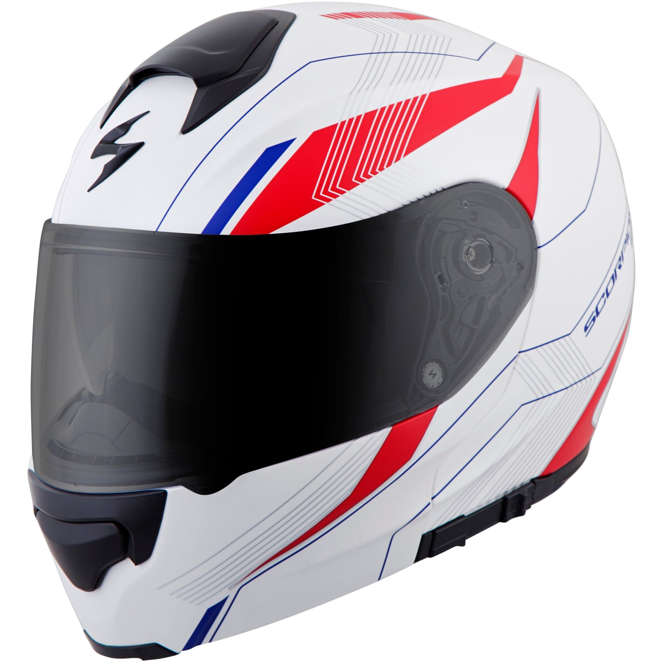 SCORPION EXO EXO-GT3000 MODULAR HELMET SYNC WHITE/RED/BLUE MD
