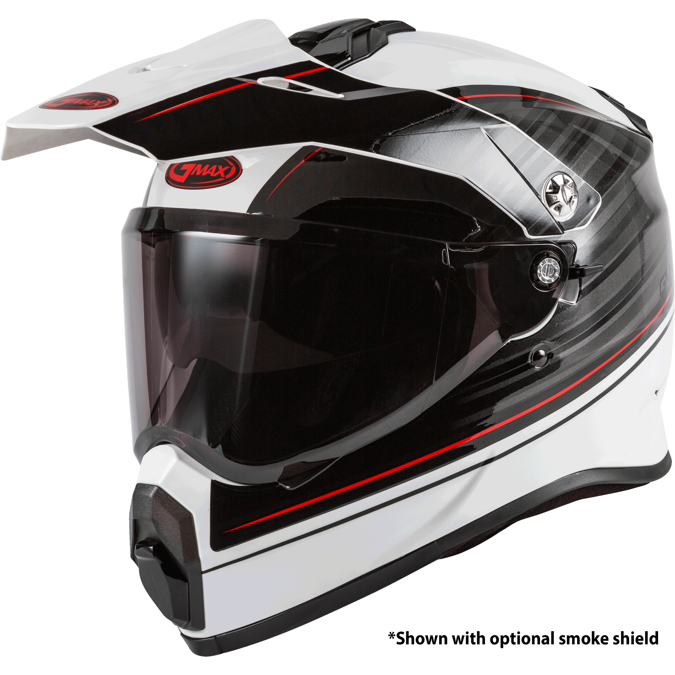 GMAX AT-21 ADVENTURE RALEY HELMET WHITE/GREY/RED XL