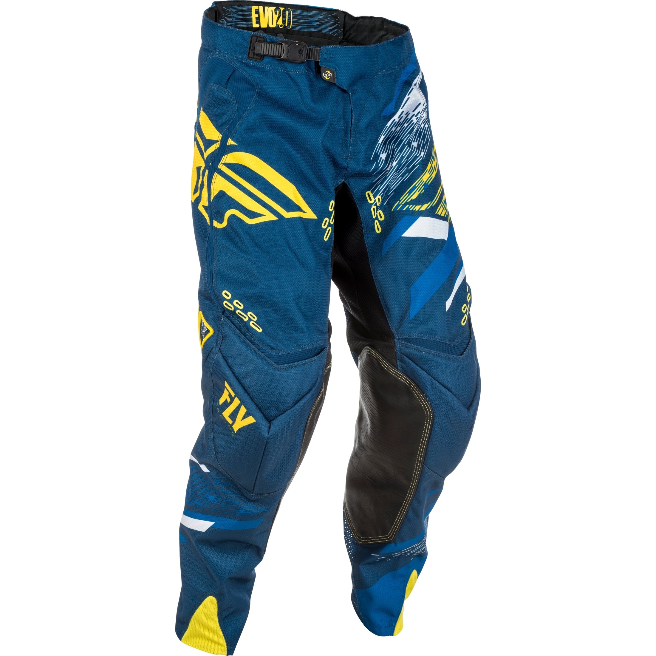 FLY RACING EVOLUTION 2.0 PANTS NAVY/YELLOW/WHITE SZ 36
