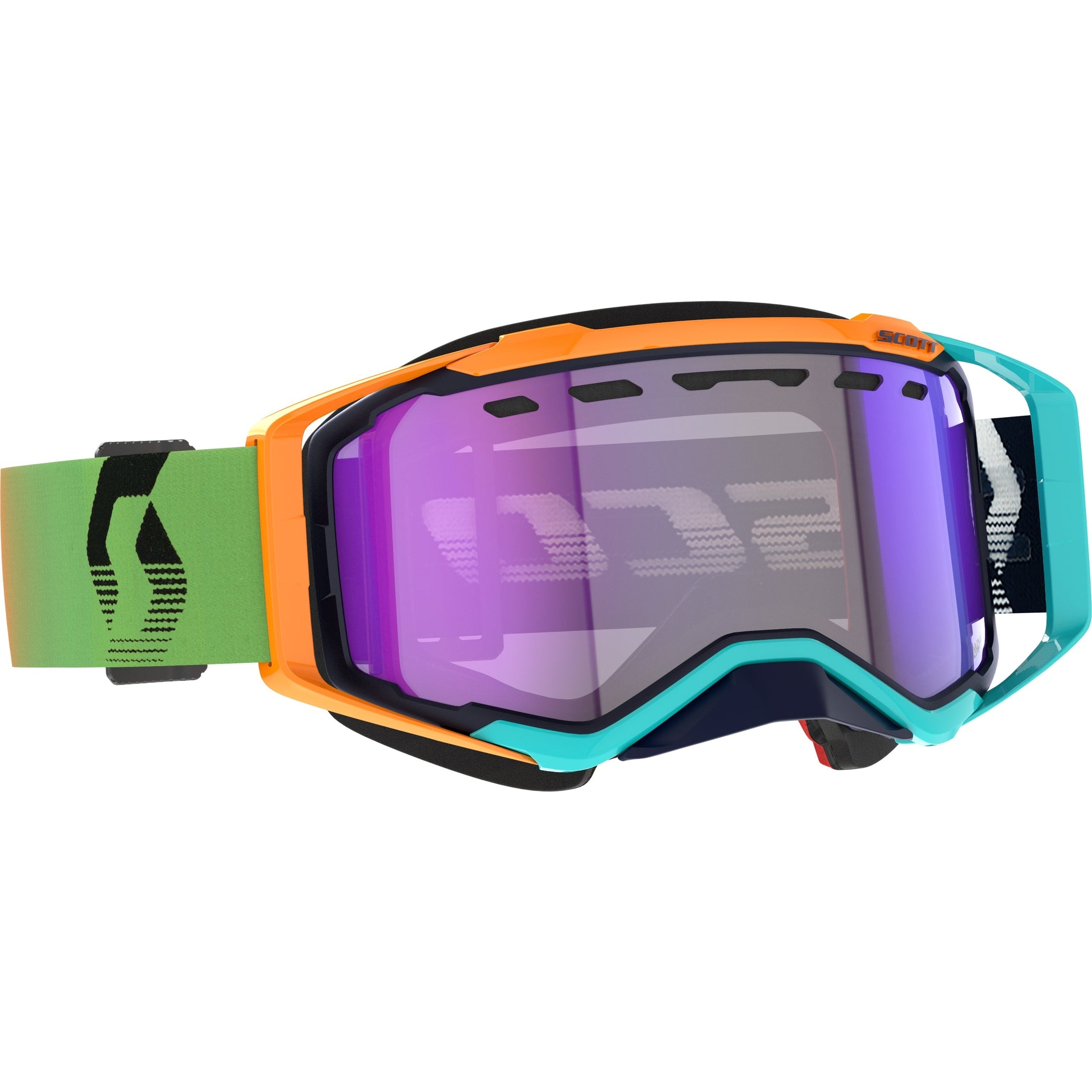 SCOTT PROSPECT SNWCRSS LS GOGGLE BLUE/ORANGE BLUE CHROME