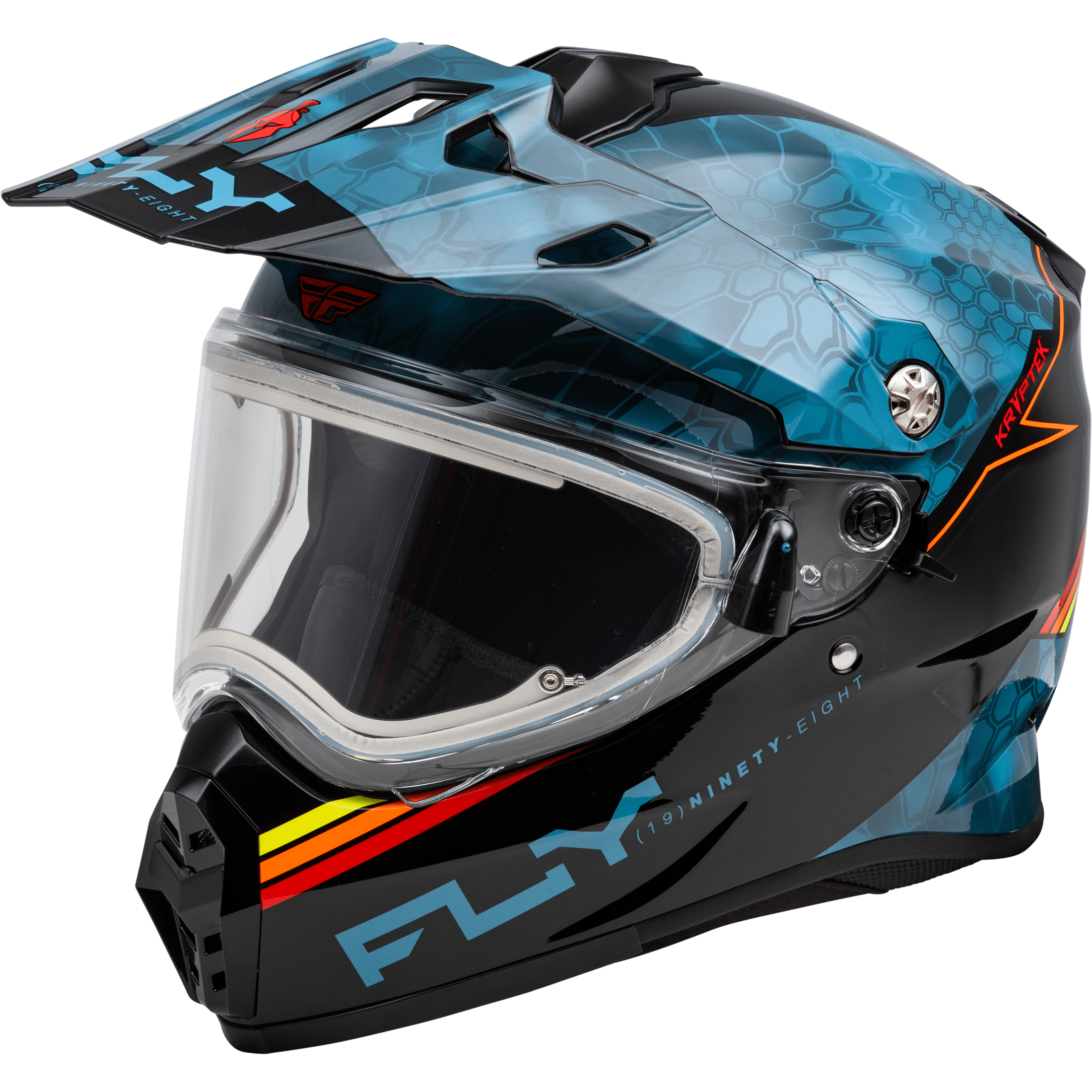 FLY RACING TREKKER CW CONCEAL HELMET ELEC SHLD SLATE/BLACK/RED LG