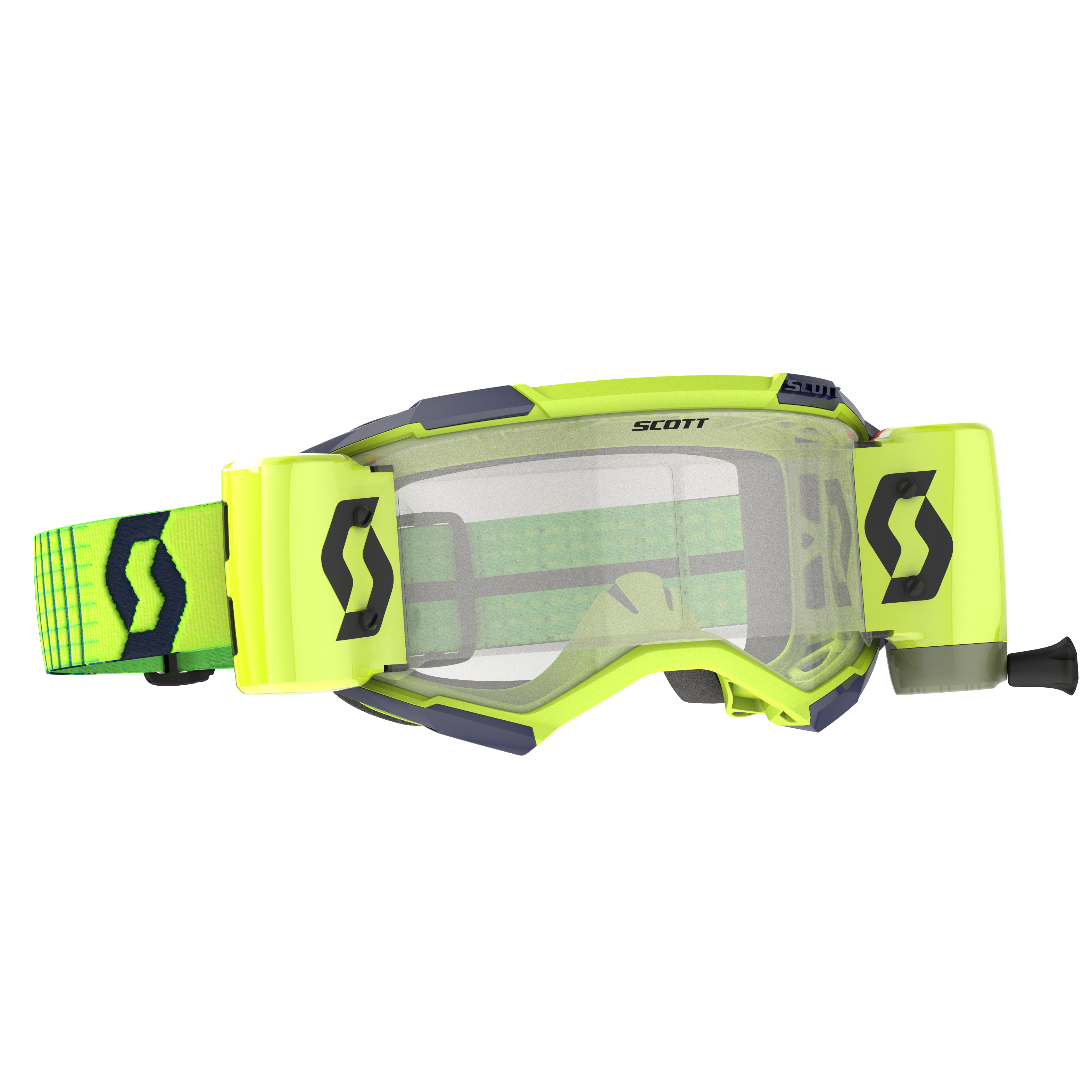SCOTT FURY GOGGLE WFS BLUE/YELLOW CLEAR WORKS LENS