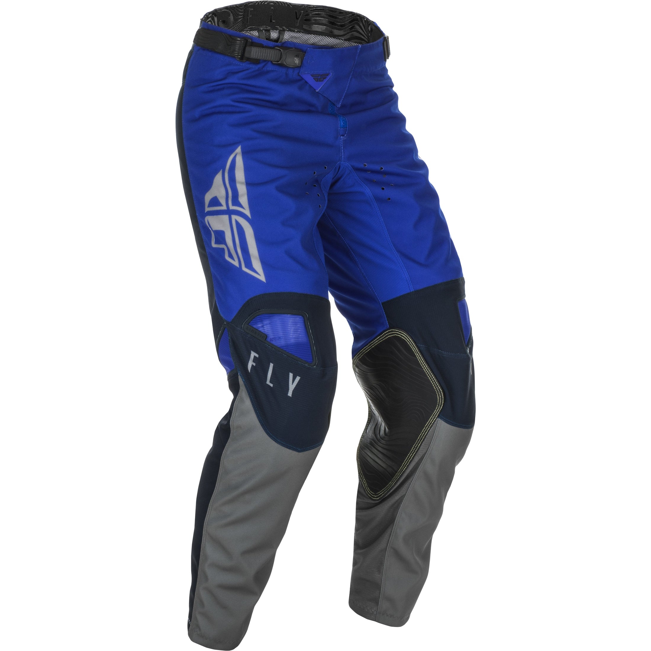 FLY RACING KINETIC K121 PANTS BLUE/NAVY/GREY SZ 28