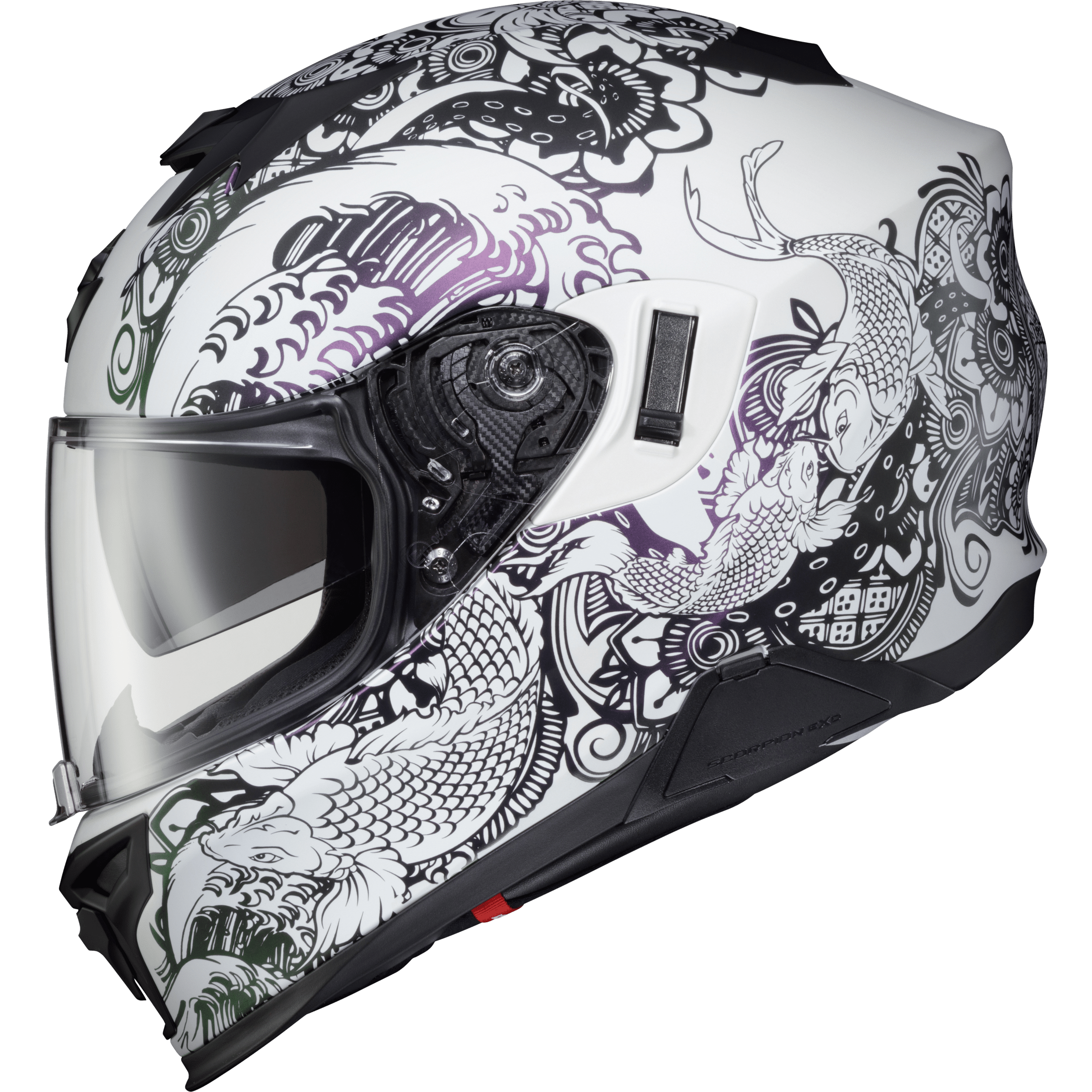 SCORPION EXO EXO-T520 HELMET NAMA-SUSHI WHITE/CHAMELEON XS