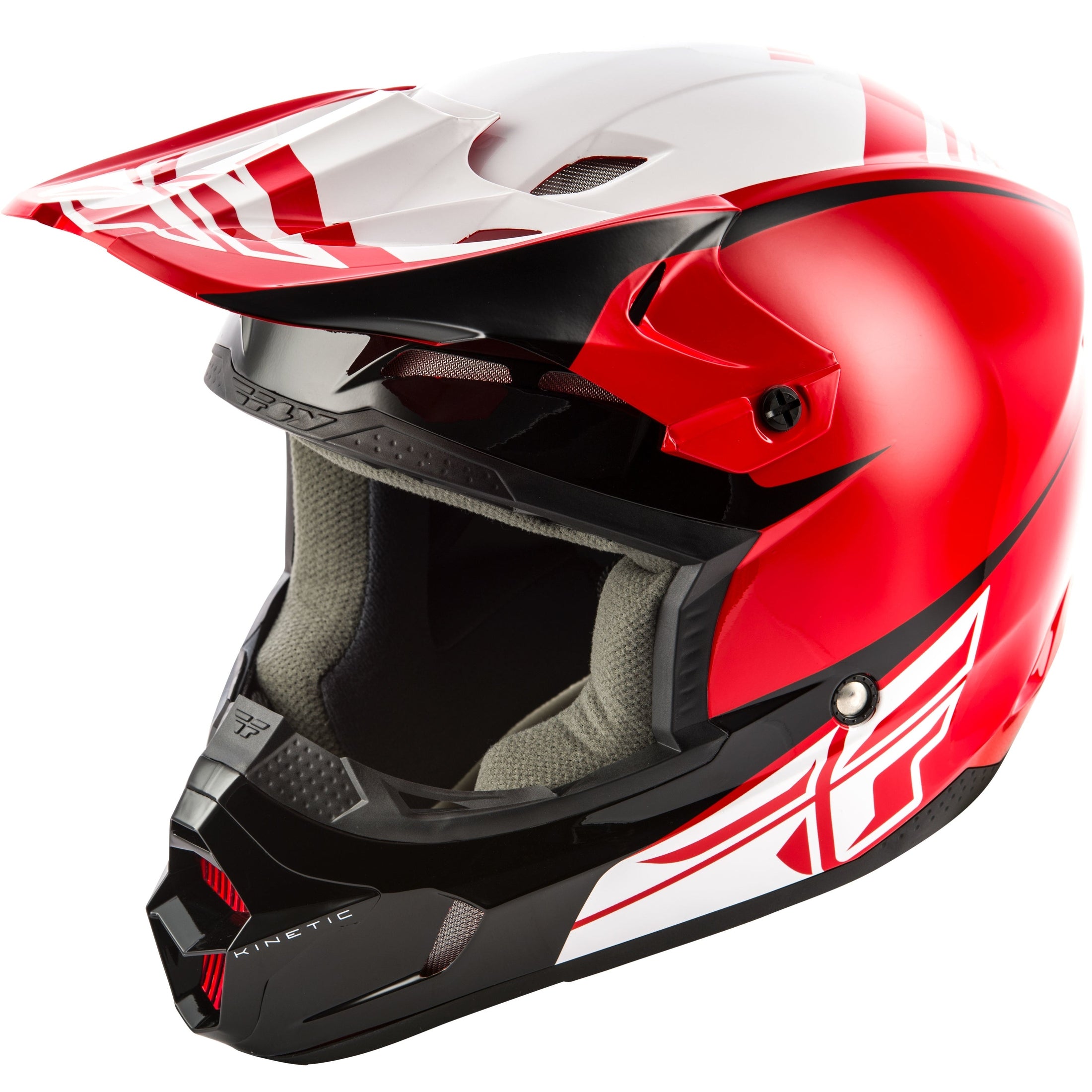 FLY RACING KINETIC SHARP HELMET RED/BLACK LG