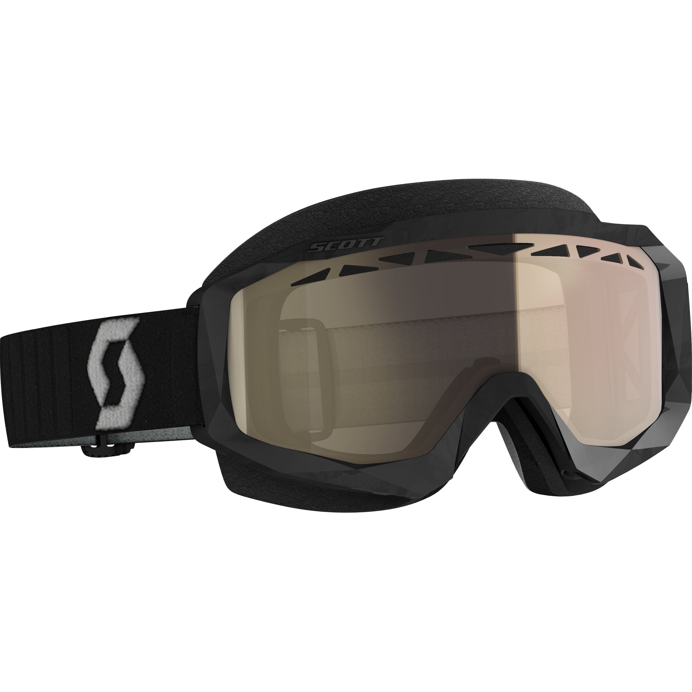 SCOTT HUSTLE X SNWCRS GOGGLE BLK/GRY LIGHT SENSITIVE BRONZE CHROME