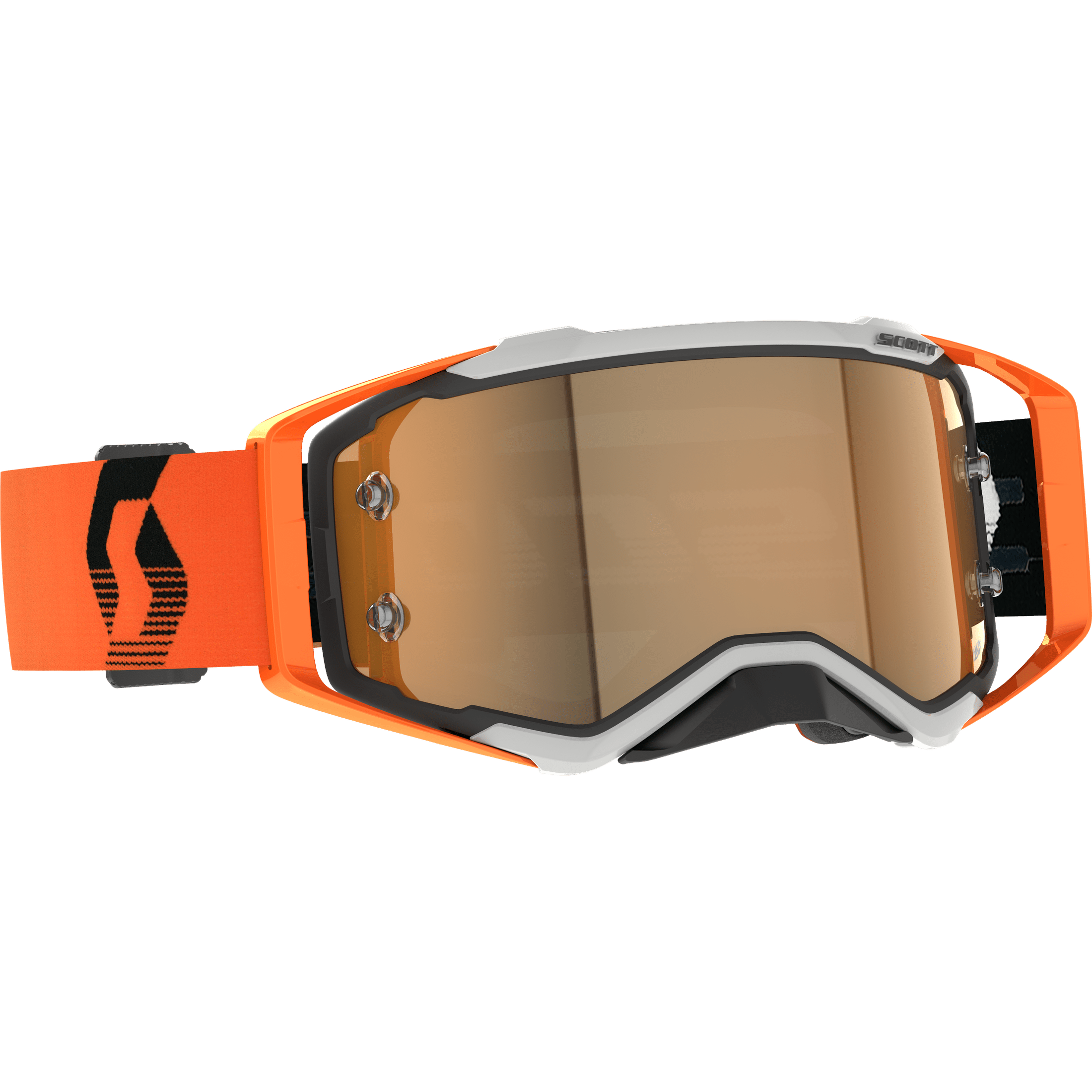 SCOTT PROSPECT AMP GOGGGLE GREY/ORANGE GOLD CHROME WORKS
