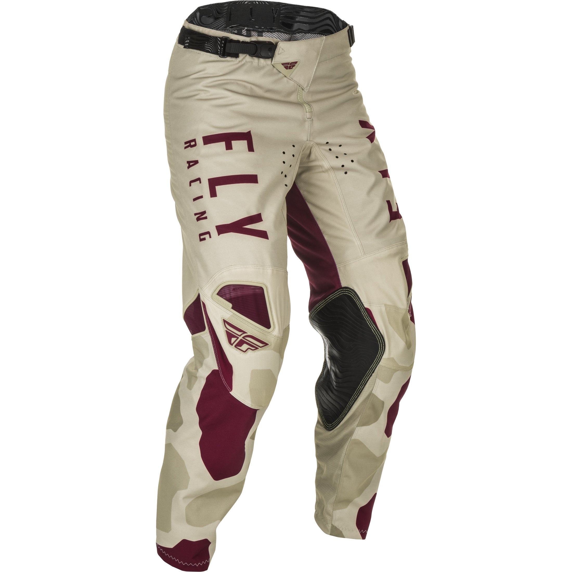 FLY RACING KINETIC K221 PANTS STONE/BERRY SZ 34