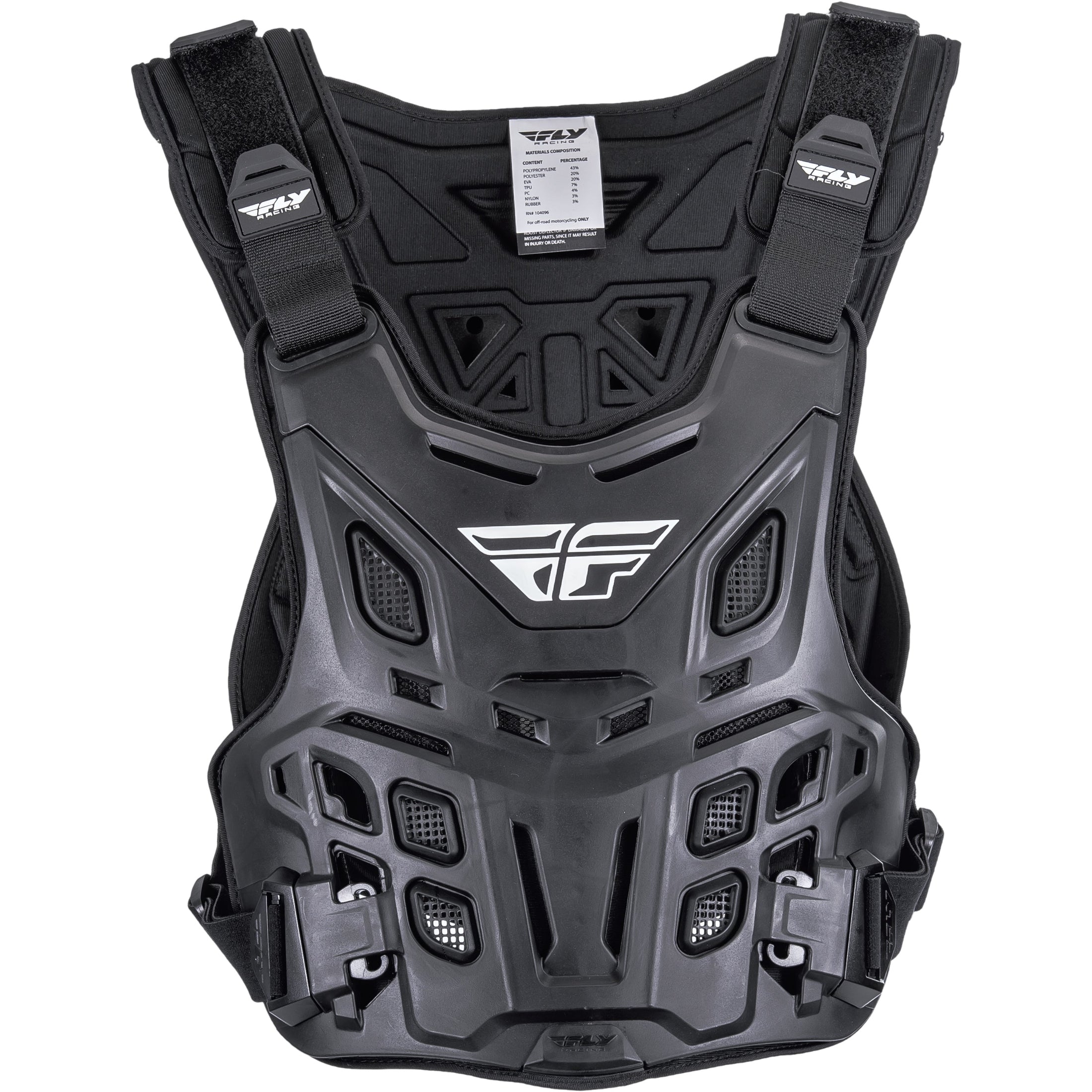 FLY RACING REVEL RACE ROOST GUARD BLACK
