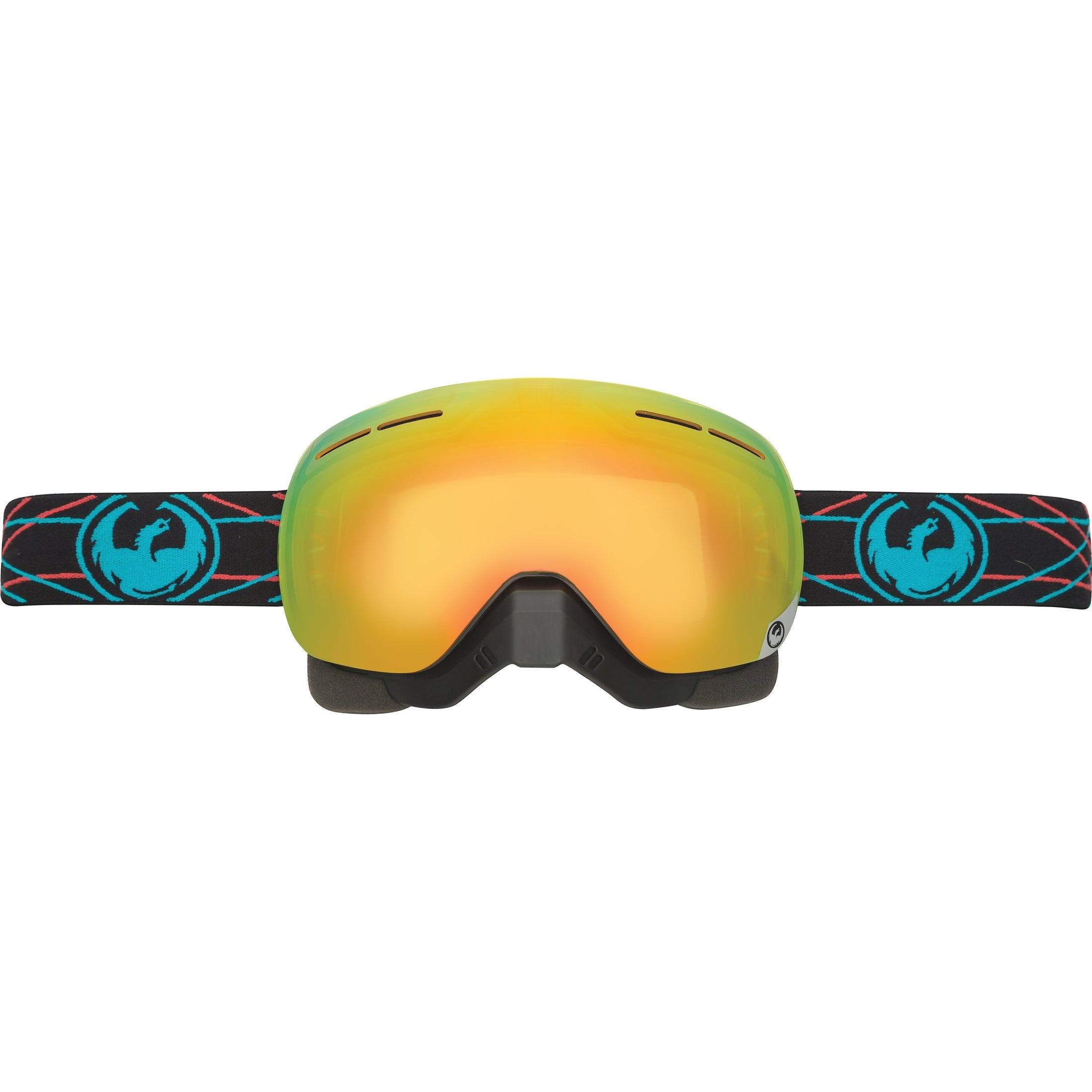 DRAGON X1S SNOW PINNED W/YELLOW RED /EXTRA YELLOW RED ION LENS