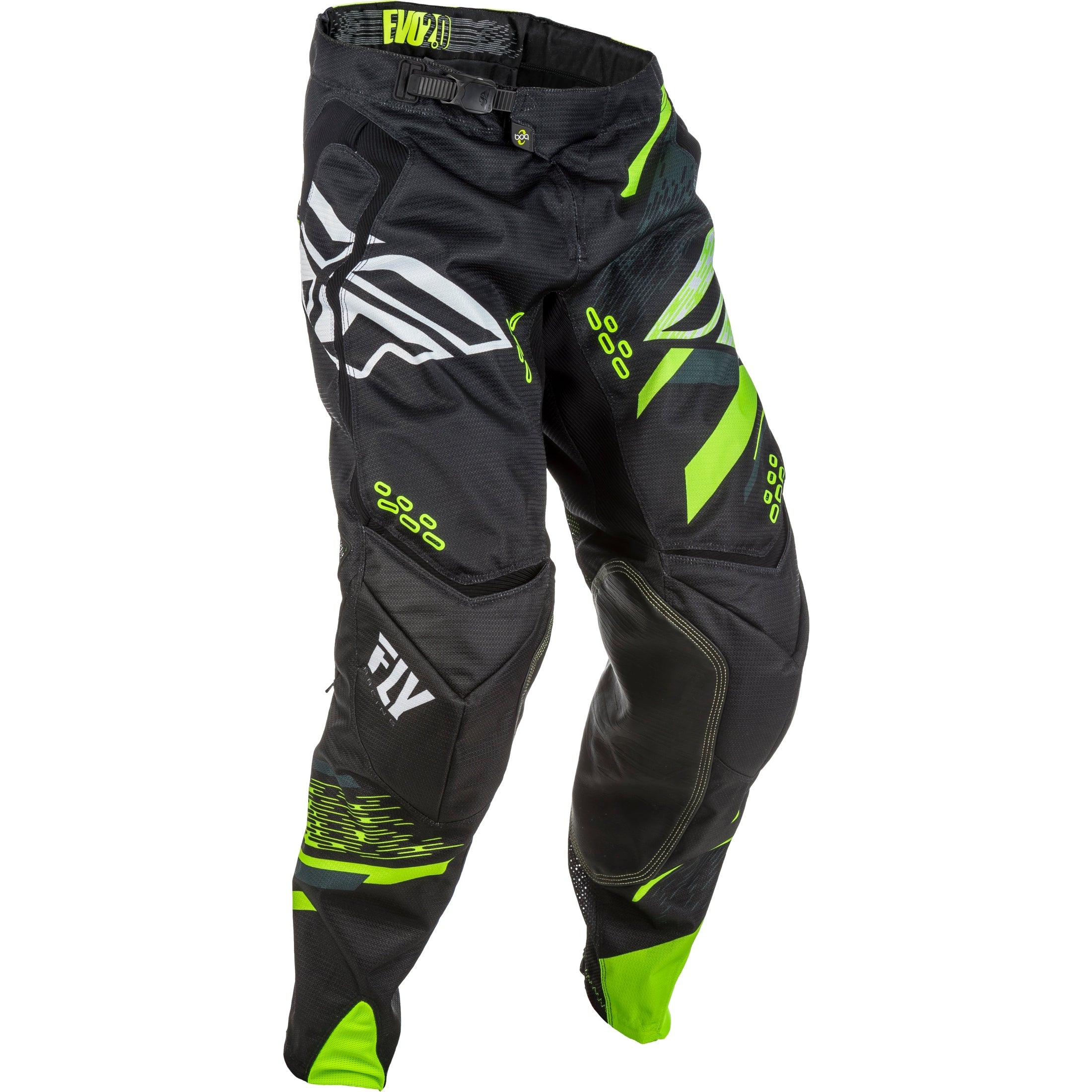 FLY RACING EVOLUTION 2.0 PANTS BLACK/HI-VIS/WHITE SZ 40