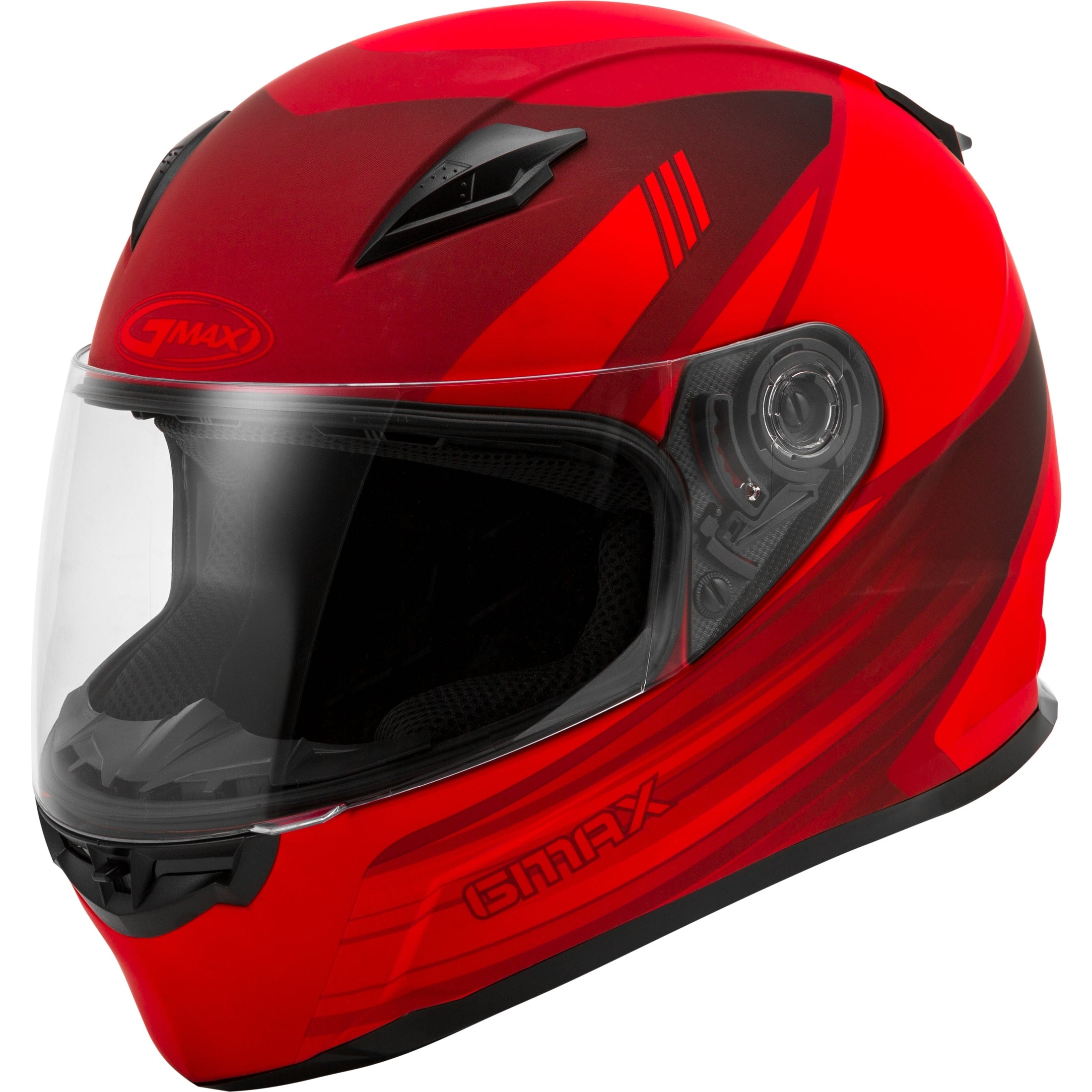 GMAX YOUTH GM-49Y FULL-FACE DEFLECT HELMET MATTE RED/BLACK YM