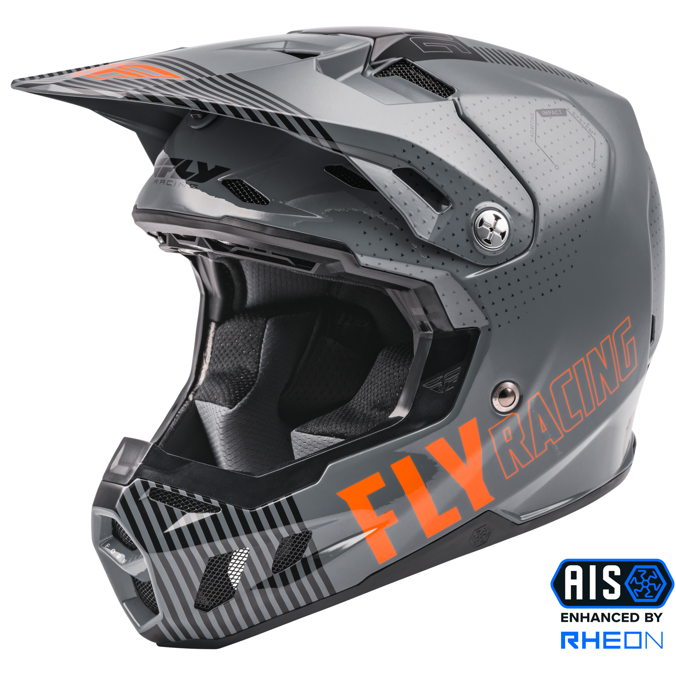 FLY RACING FORMULA CC PRIMARY HELMET GREY/ORANGE XL