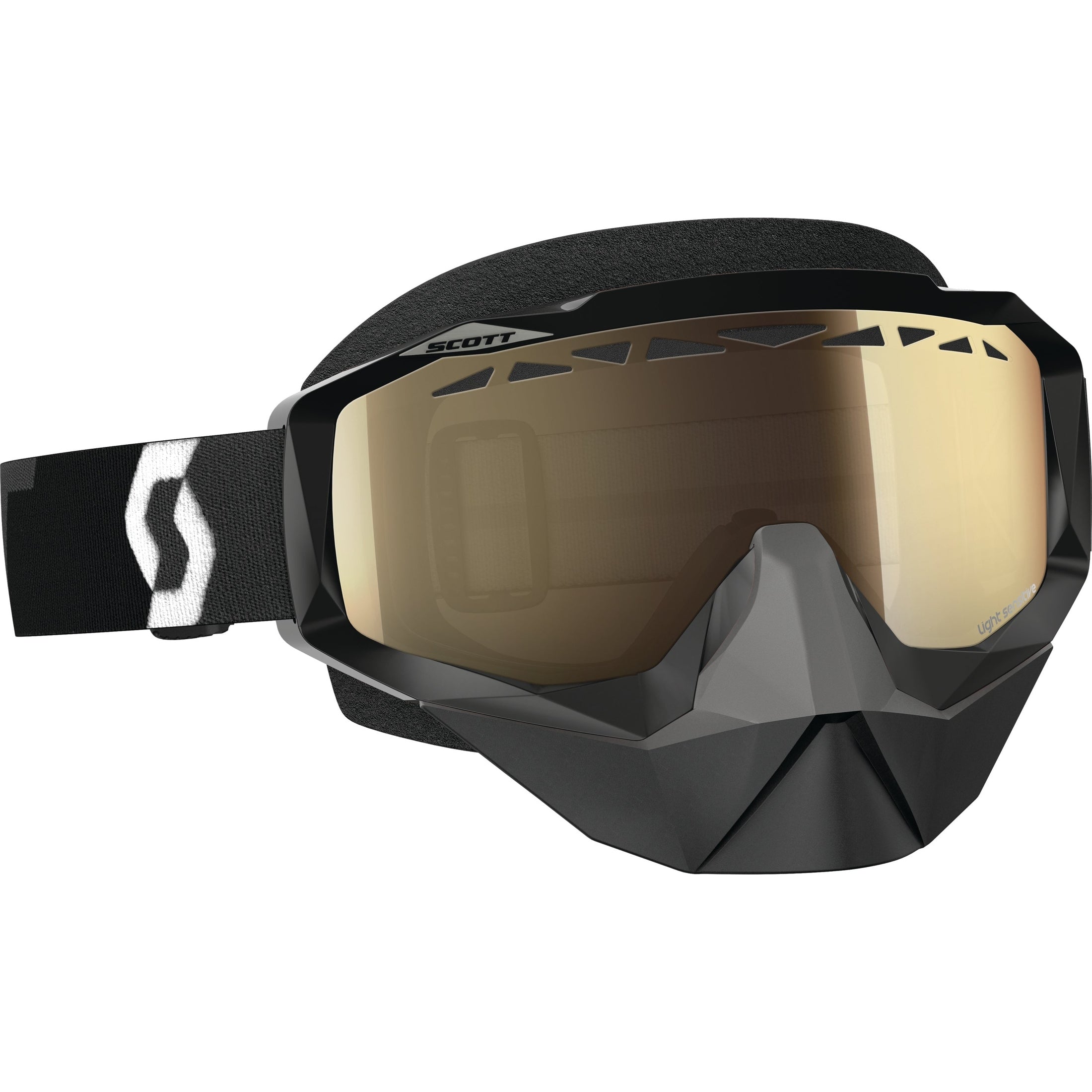 SCOTT HUSTLE SNOCROSS GOGGLE BLACK W/L.S. BRONZE CHROME LENS