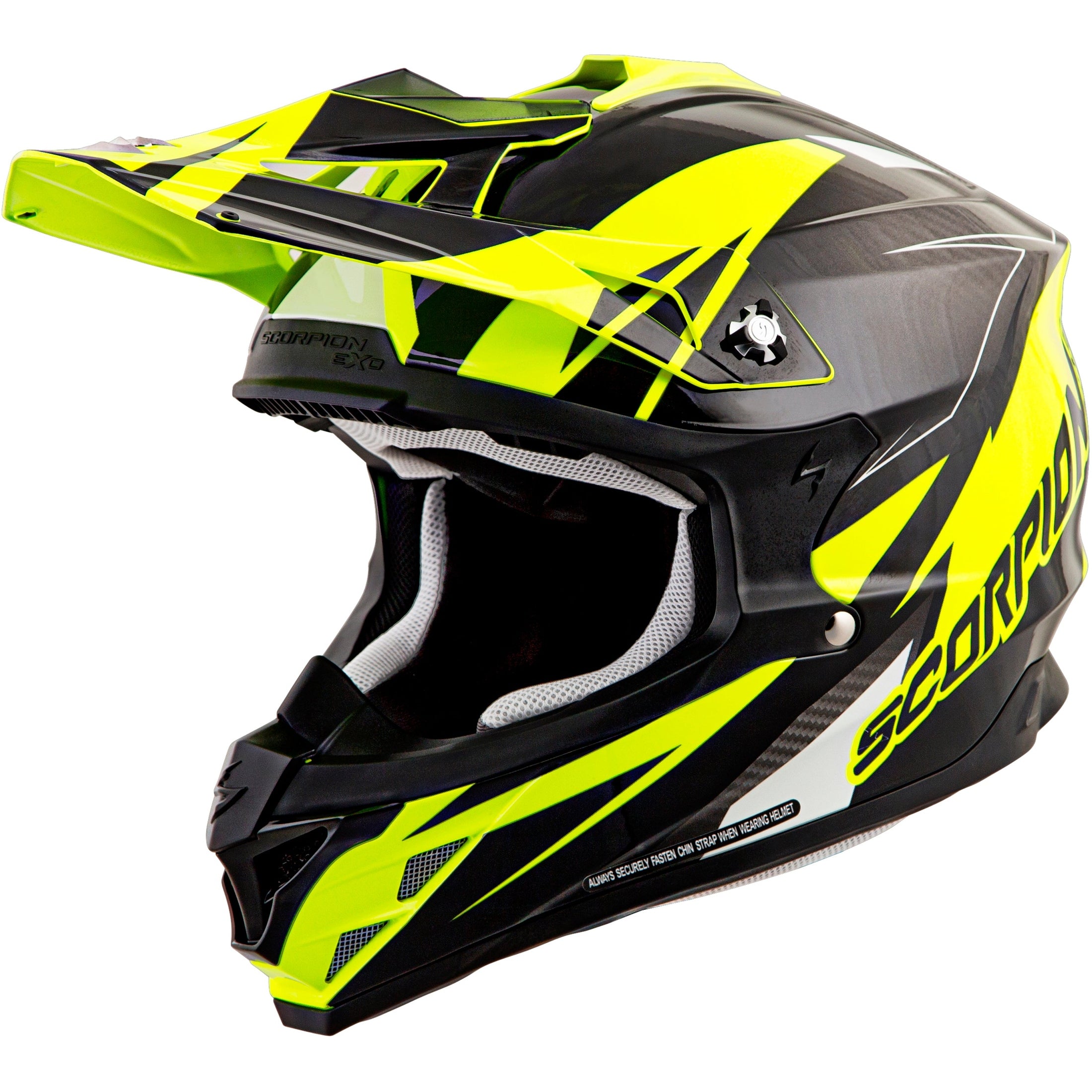SCORPION EXO VX-35 OFF-ROAD HELMET KRUSH NEON YELLOW LG