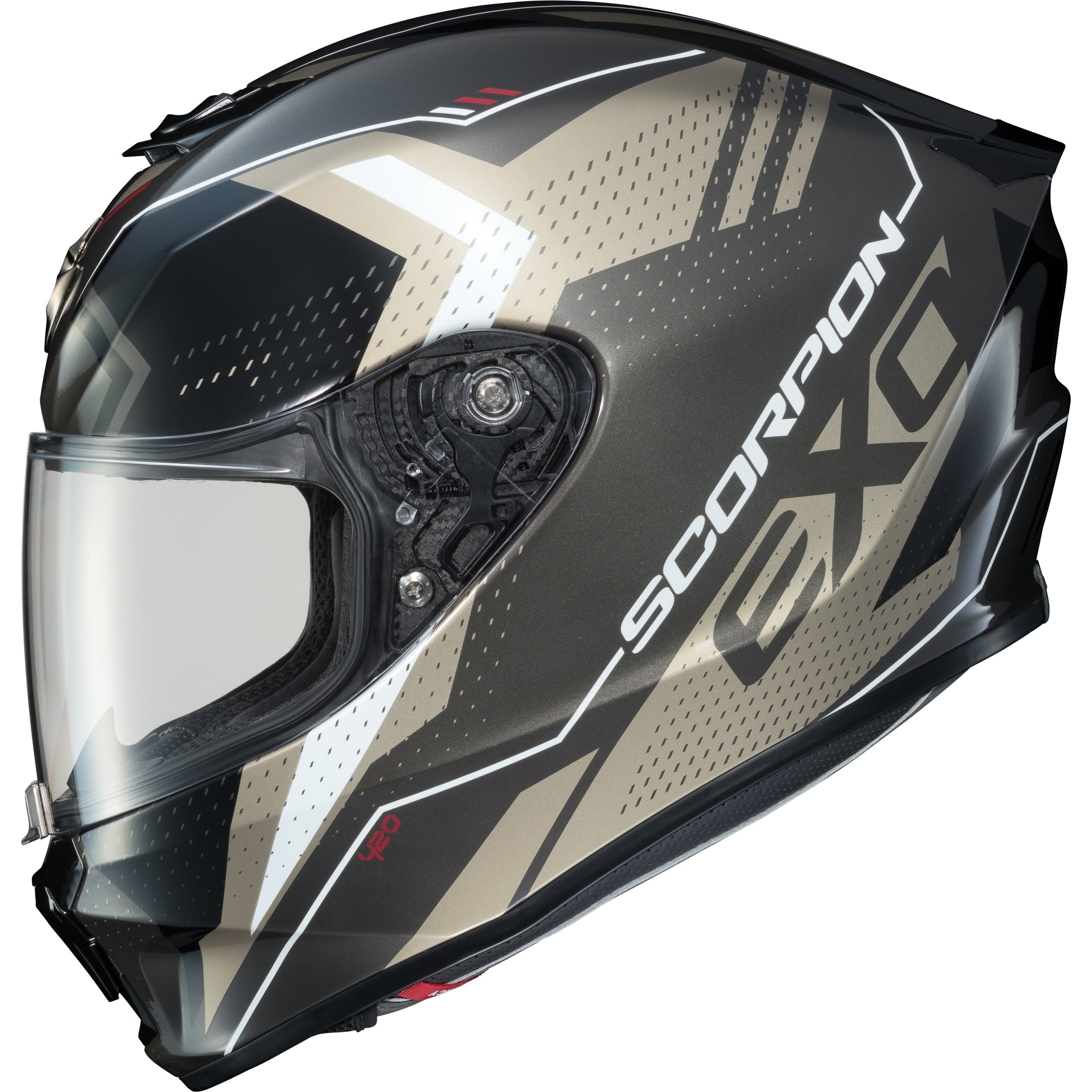 SCORPION EXO EXO-R420 FULL-FACE HELMET SEISMIC TITANIUM MD