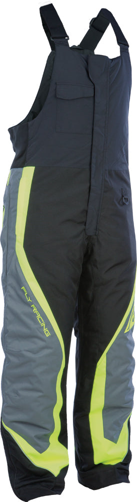 FLY RACING OUTPOST BIB BLACK/GREY/HI-VIS 2X