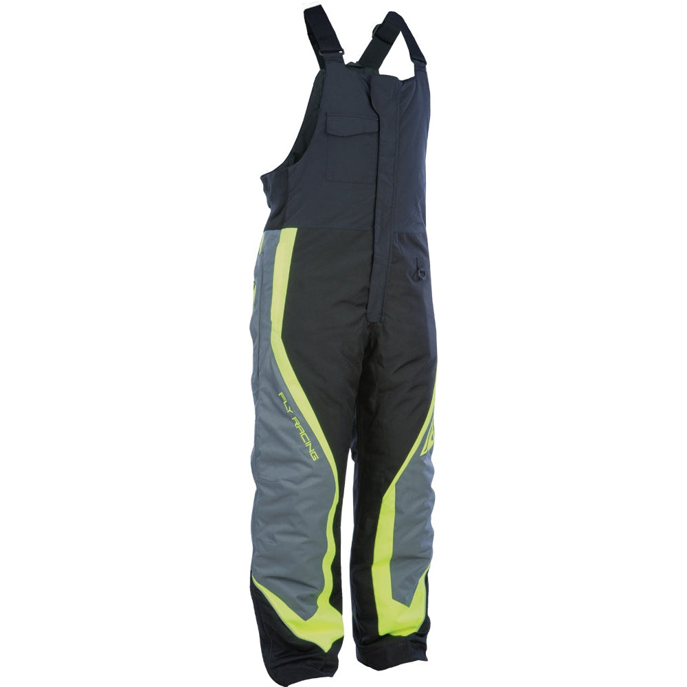 FLY RACING OUTPOST BIB BLACK/GREY/HI-VIS M