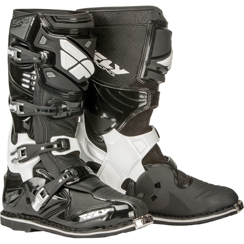 FLY RACING SECTOR BOOTS BLACK SZ 8