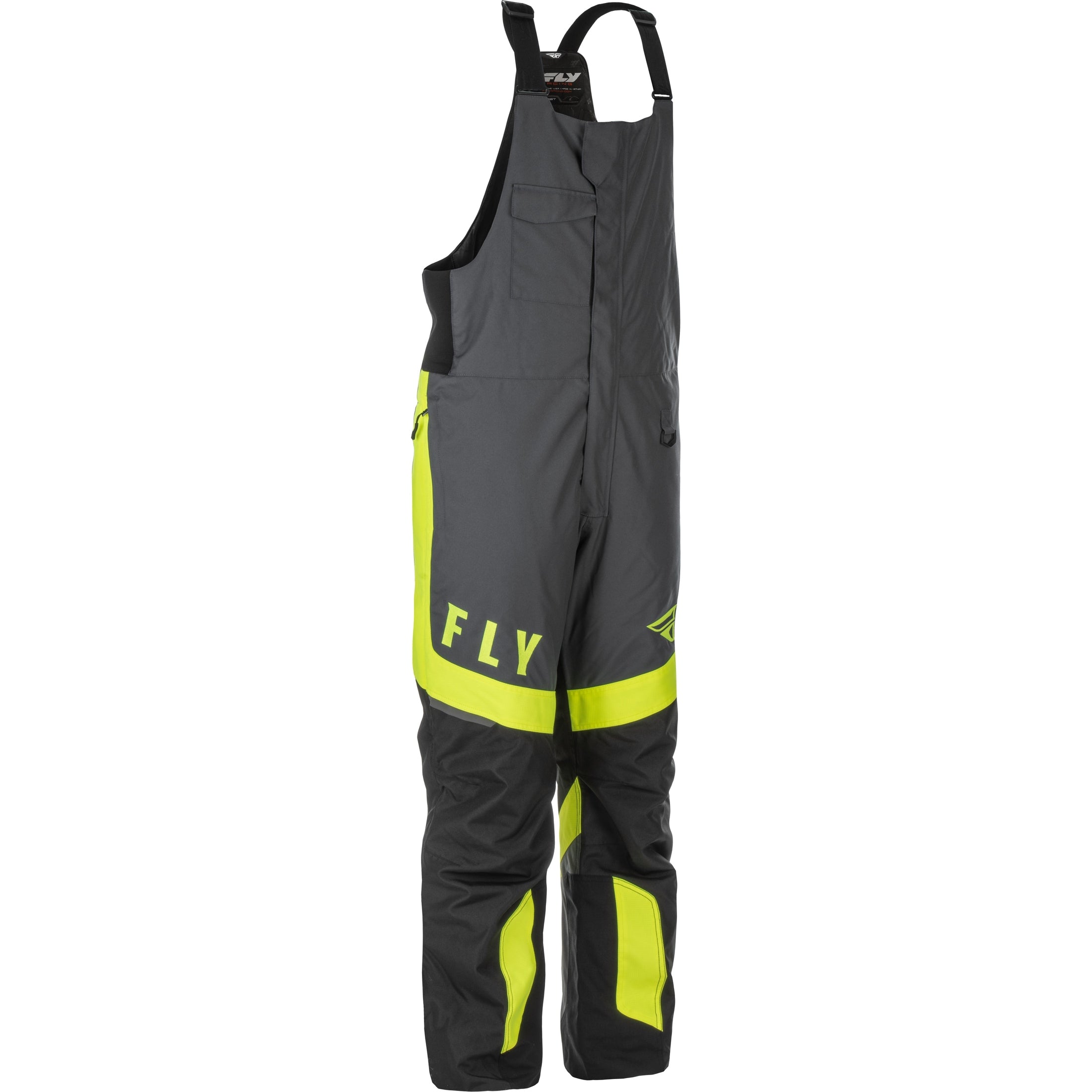 FLY RACING OUTPOST BIB BLACK/GREY/HI-VIS MD